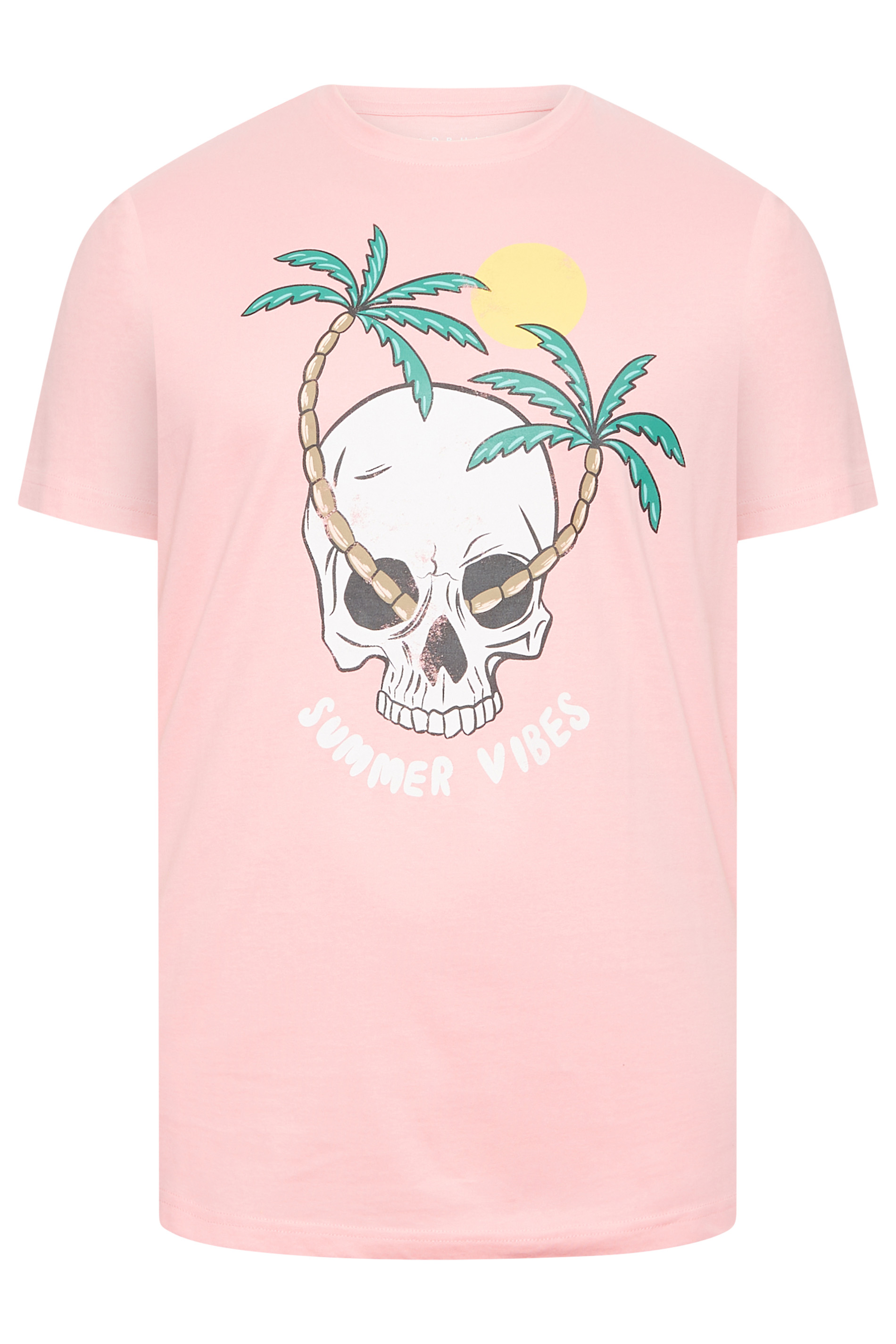 BadRhino Big & Tall Pink Summer Vibes T-Shirt | BadRhino 3