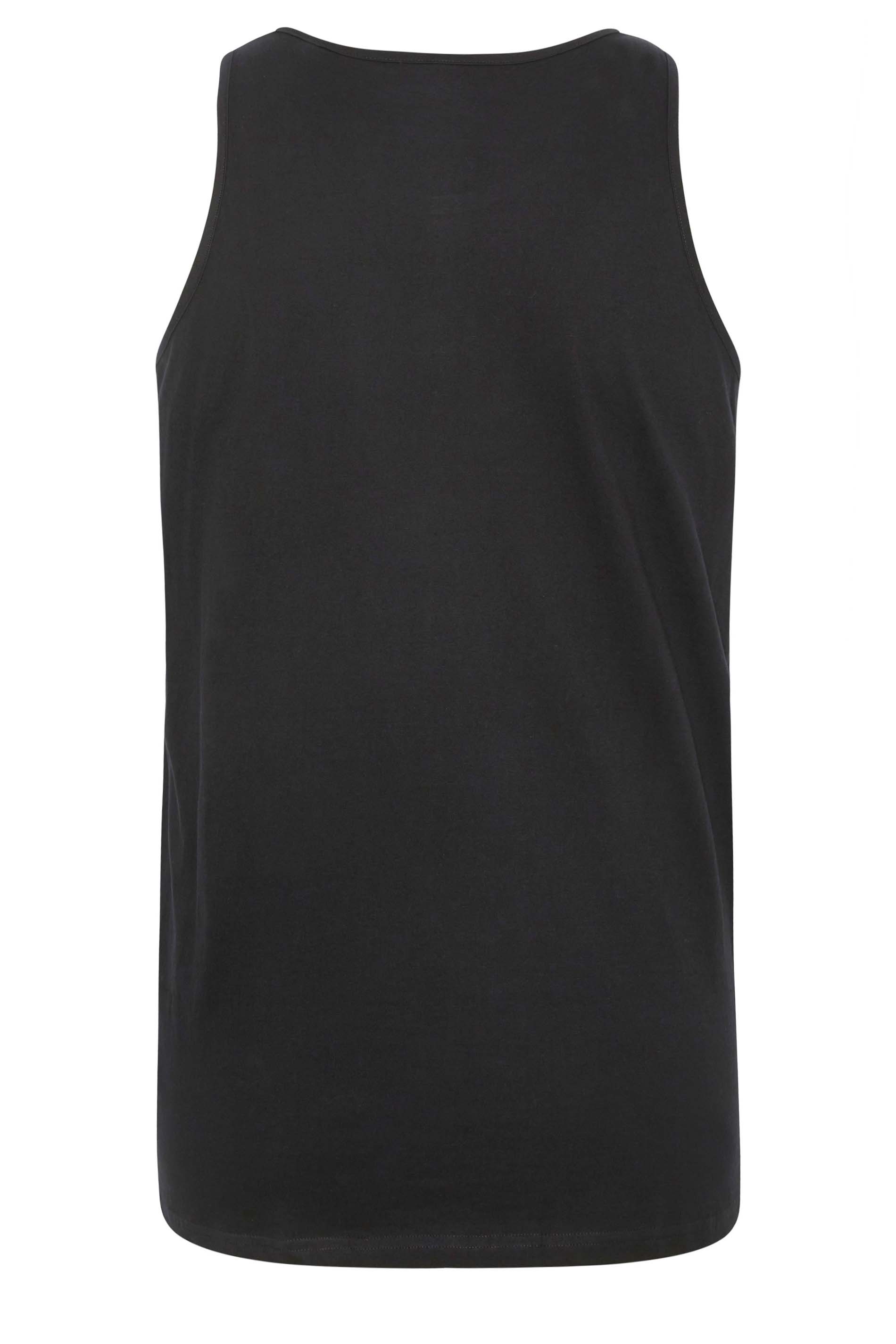 BadRhino Big & Tall Black & White 5 Pack Vest Tops | BadRhino 6