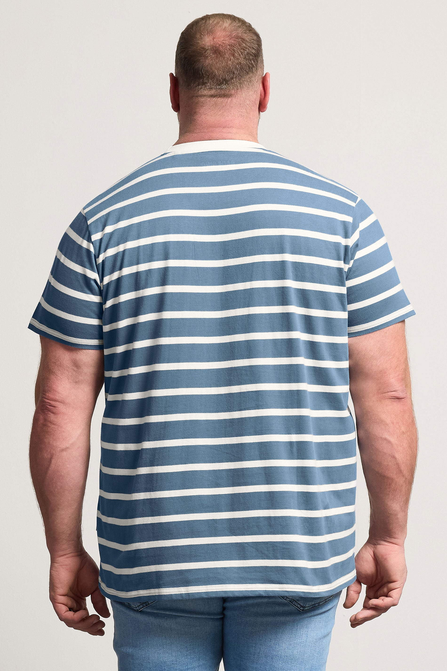 BadRhino Big & Tall Blue Stripe T-Shirt | BadRhino 2
