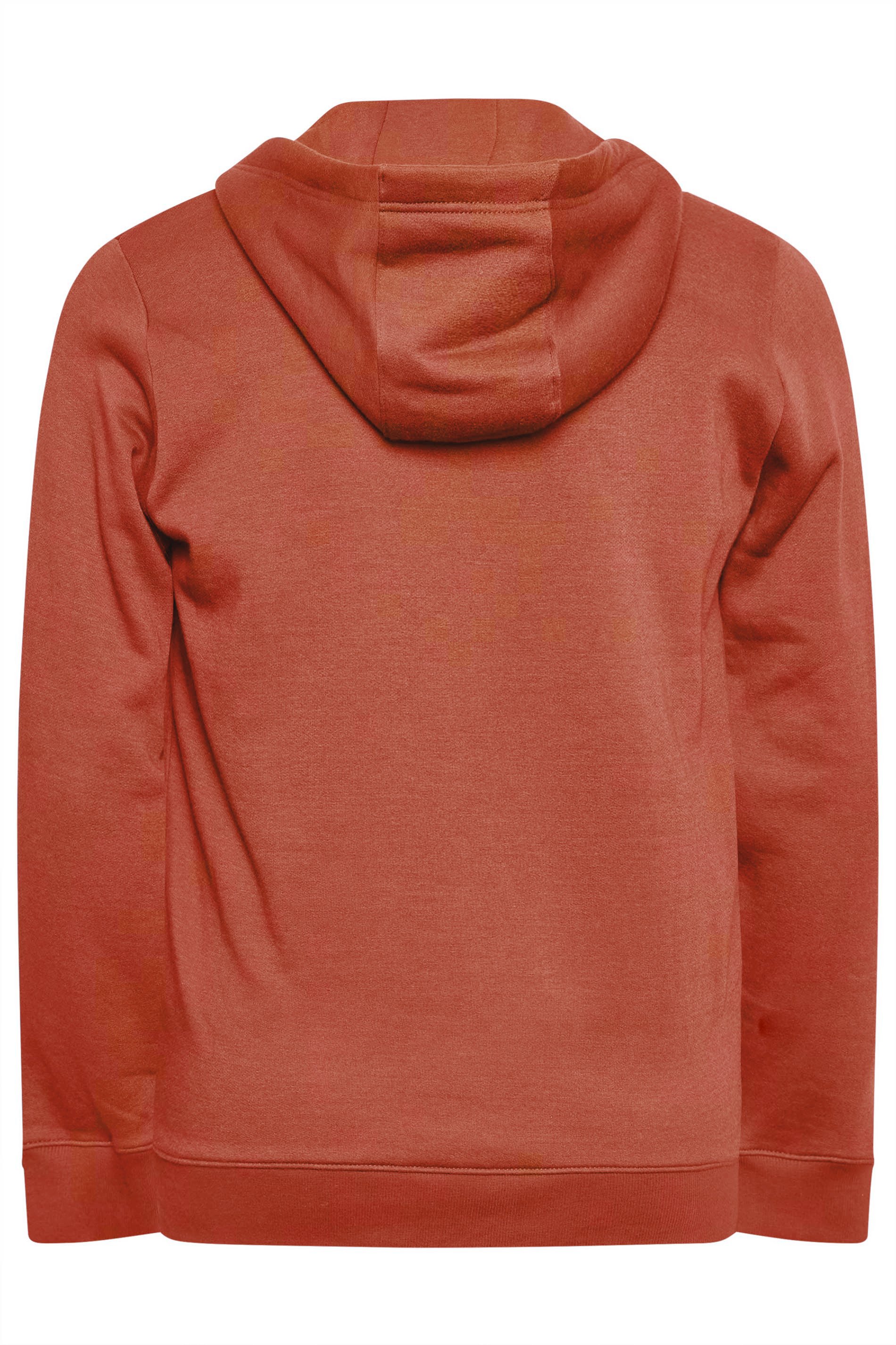 BadRhino Mens Plus Size Big & Tall Orange Logo Hoodie | BadRhino  5