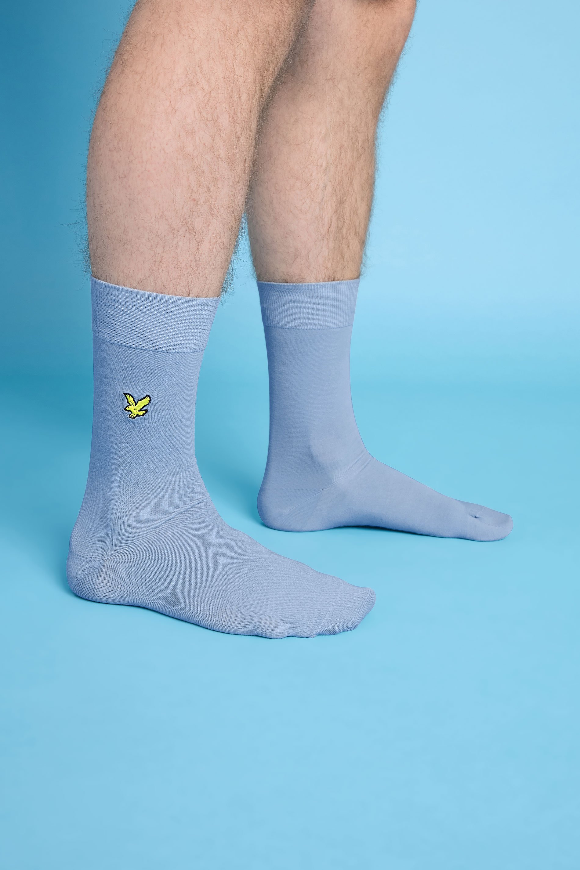 LYLE & SCOTT 5 PACK Blue Ankle Socks | BadRhino 2