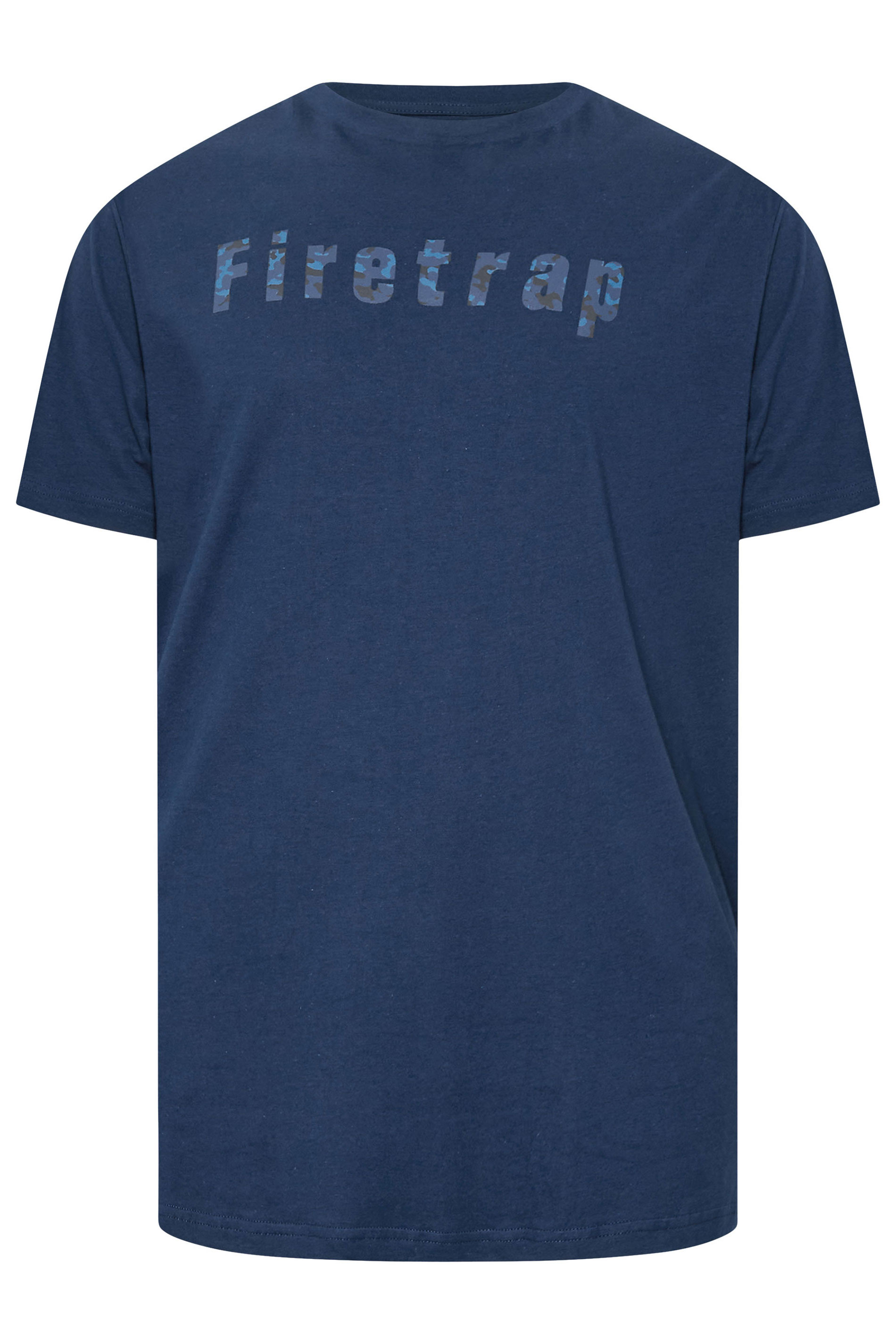 FIRETRAP Big & Tall Blue Estate T-Shirt | BadRhino 3