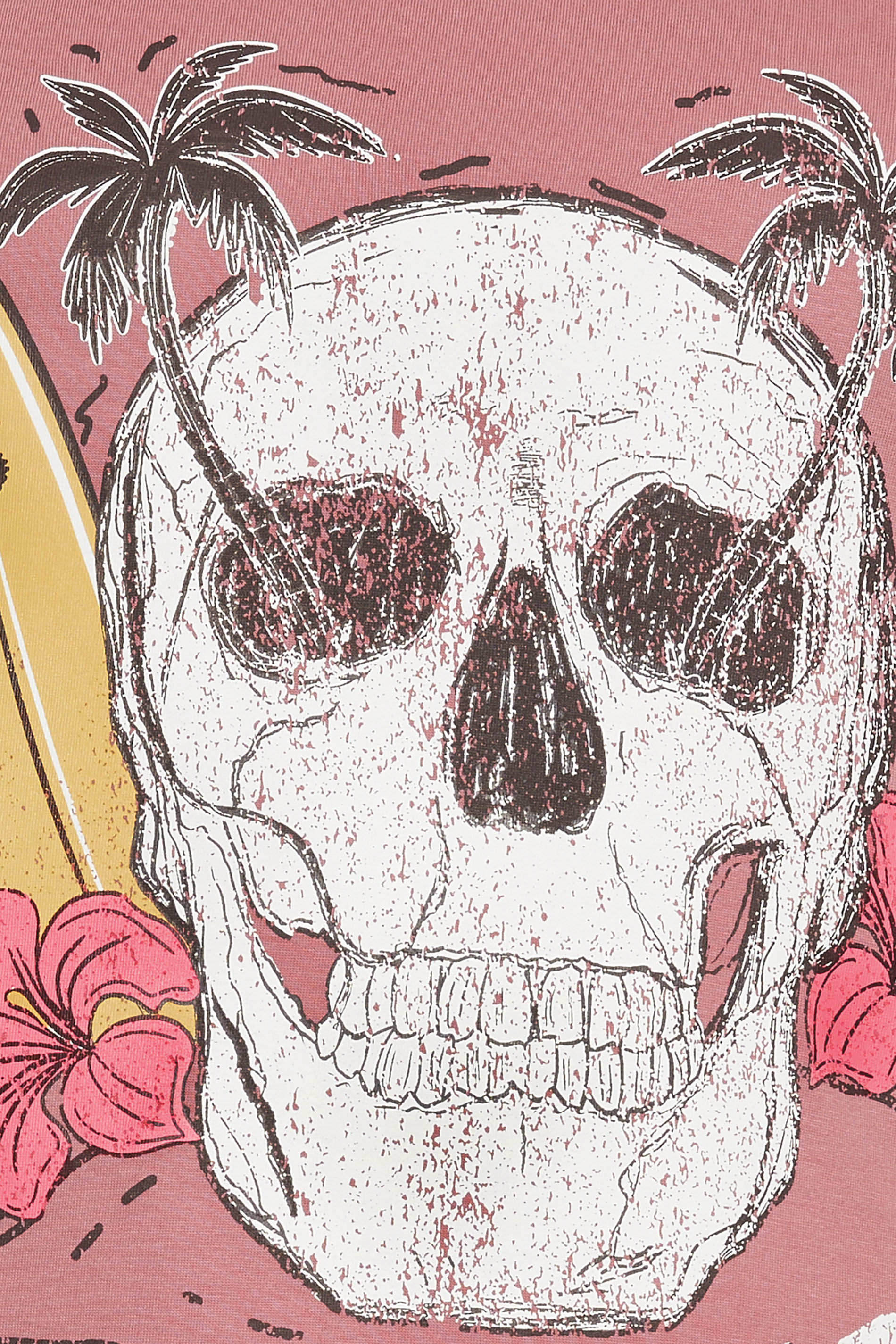 BadRhino Big & Tall Pink 'Lost In Paradise Island' Slogan Vest Top | BadRhino 4