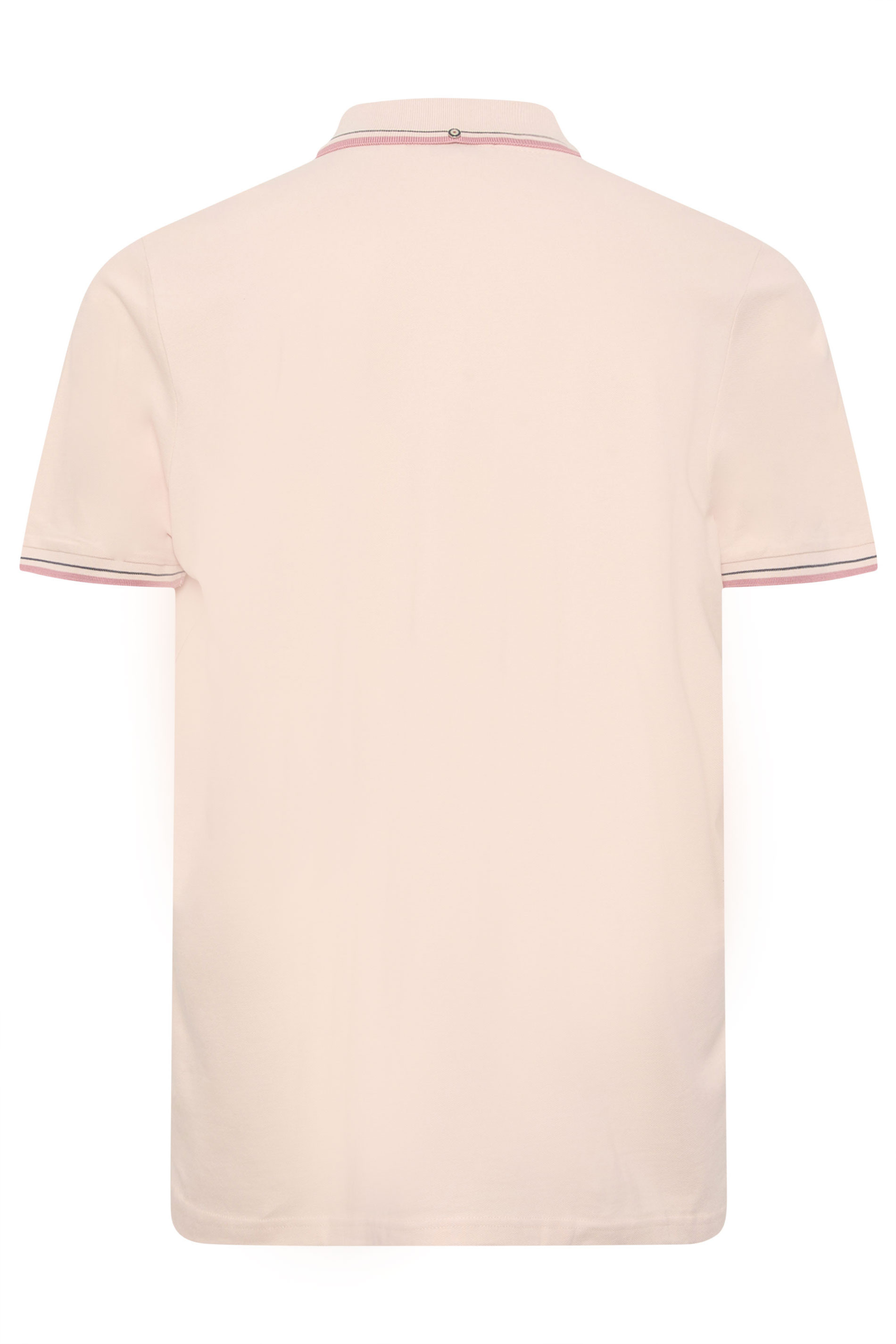 Ben Sherman Big & Tall Lake Blue Signature Pique Polo Shirt | BadRhino 4