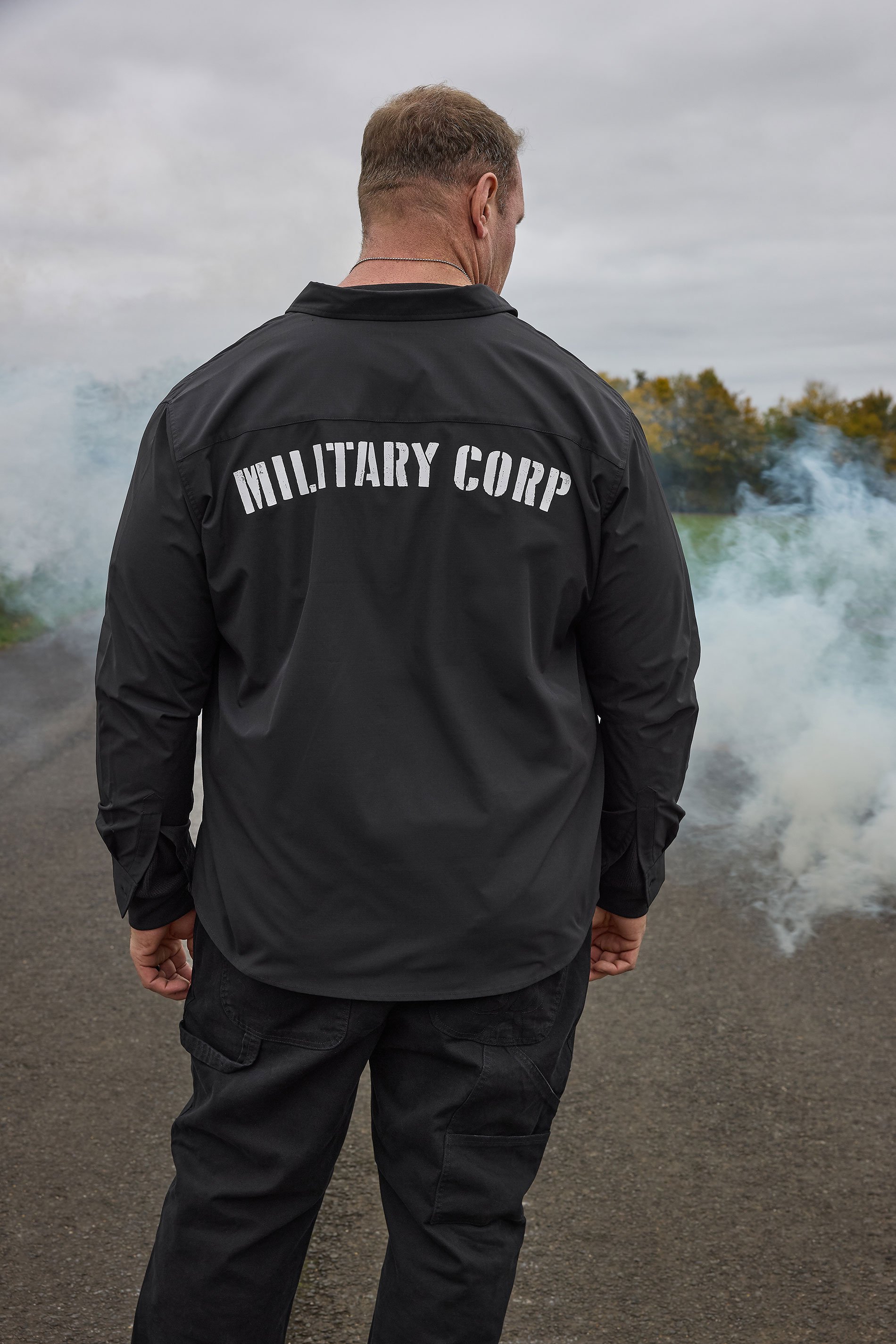 BadRhino Big & Tall Black Military Ripstop Shirt | BadRhino 2