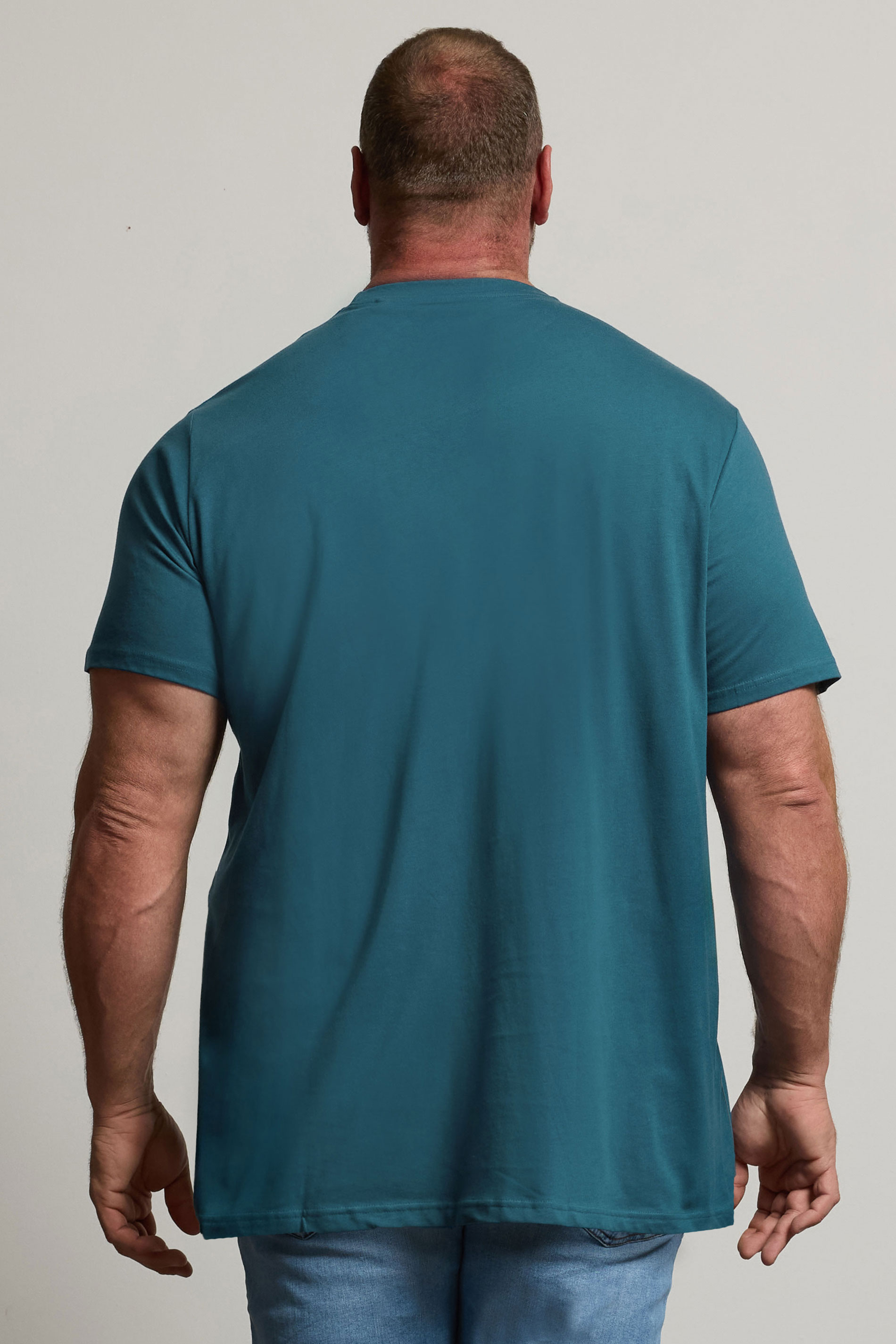 BadRhino Big & Tall Ocean Blue Extra Long Core T-Shirt | BadRhino 3