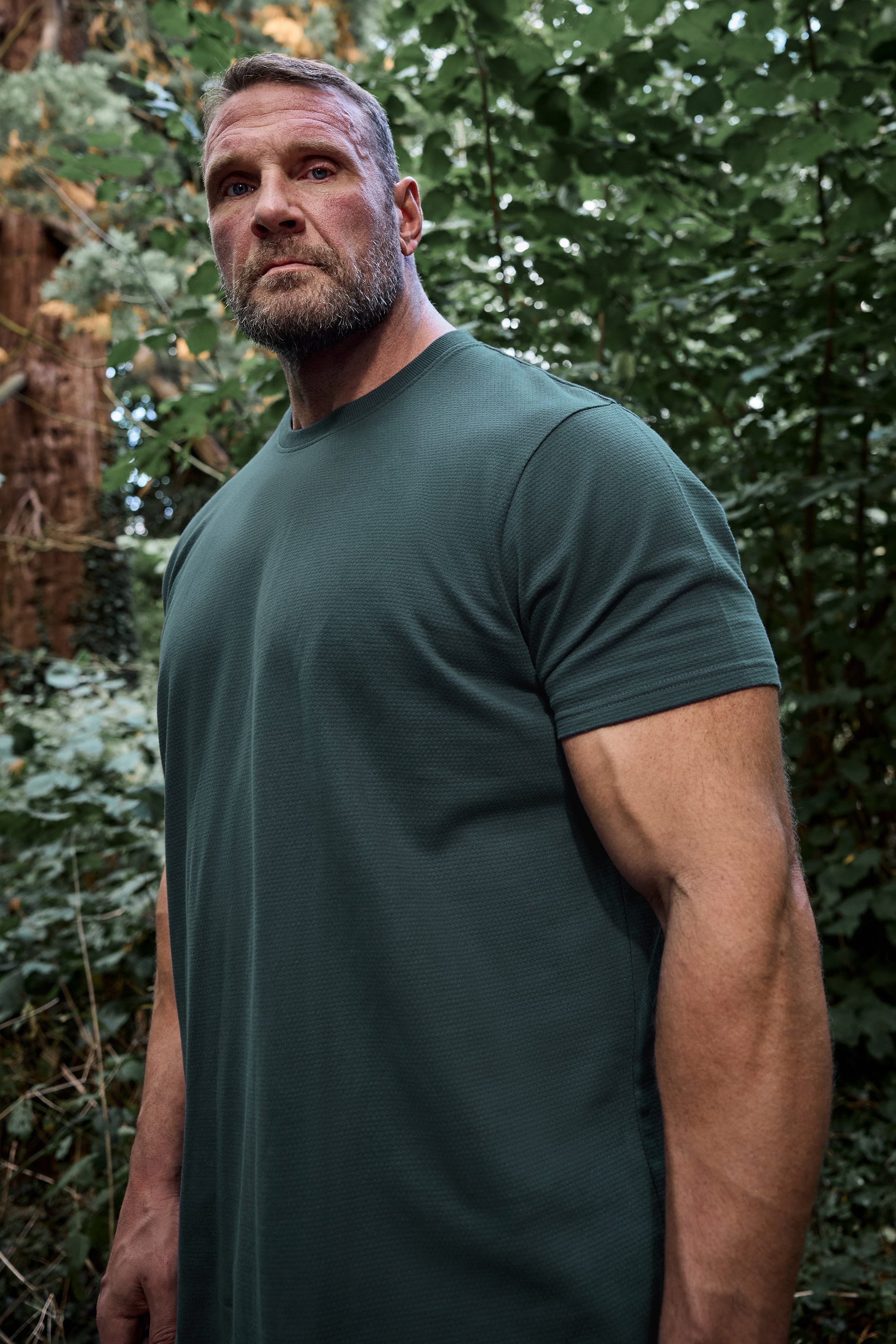 BadRhino Big & Tall Blue Grey Textured Short Sleeve T-Shirt | BadRhino 1