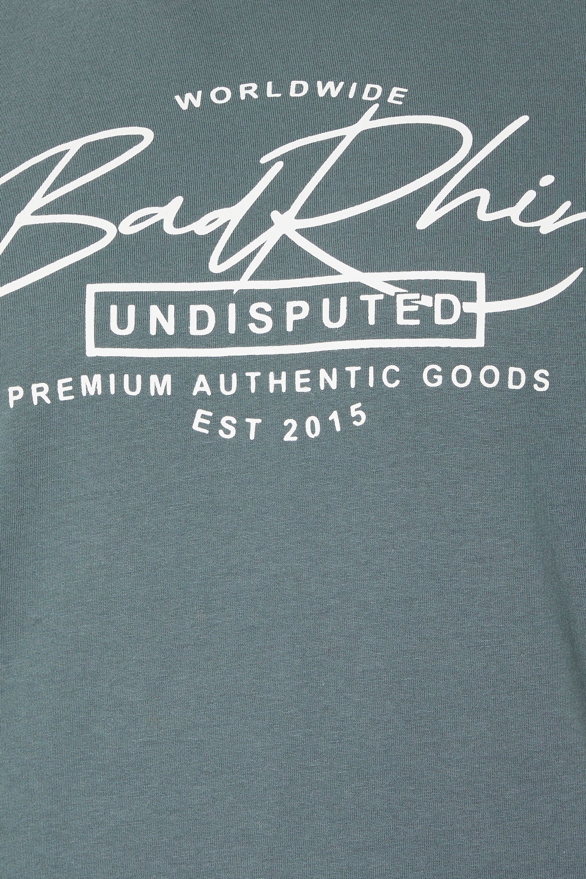 BadRhino Big & Tall Blue Script Graphic Print T-Shirt | BadRhino 8