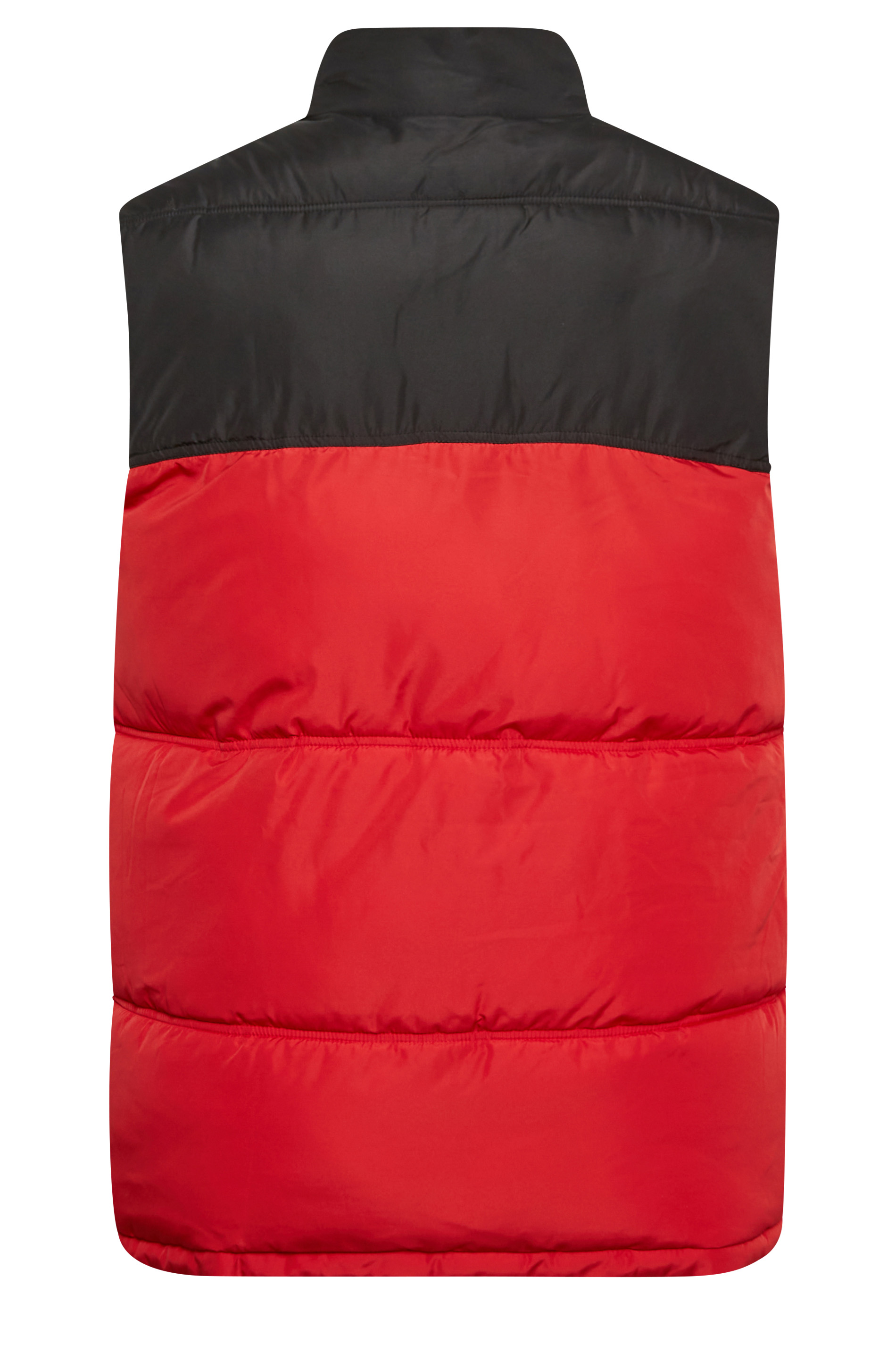 BadRhino Big & Tall Red Colourblock Padded Gilet | BadRhino 6