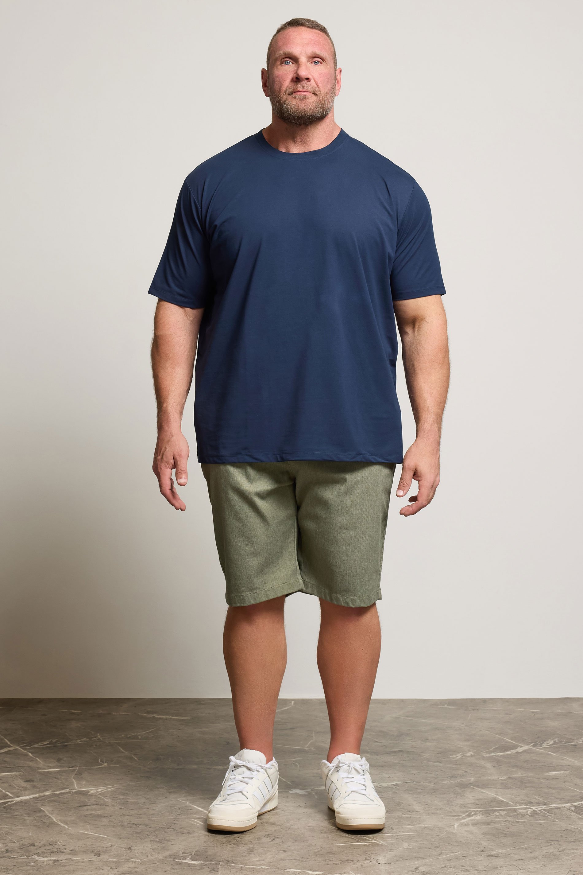 KAM Big & Tall Sage Green Smart Stretch Shorts | BadRhino 2