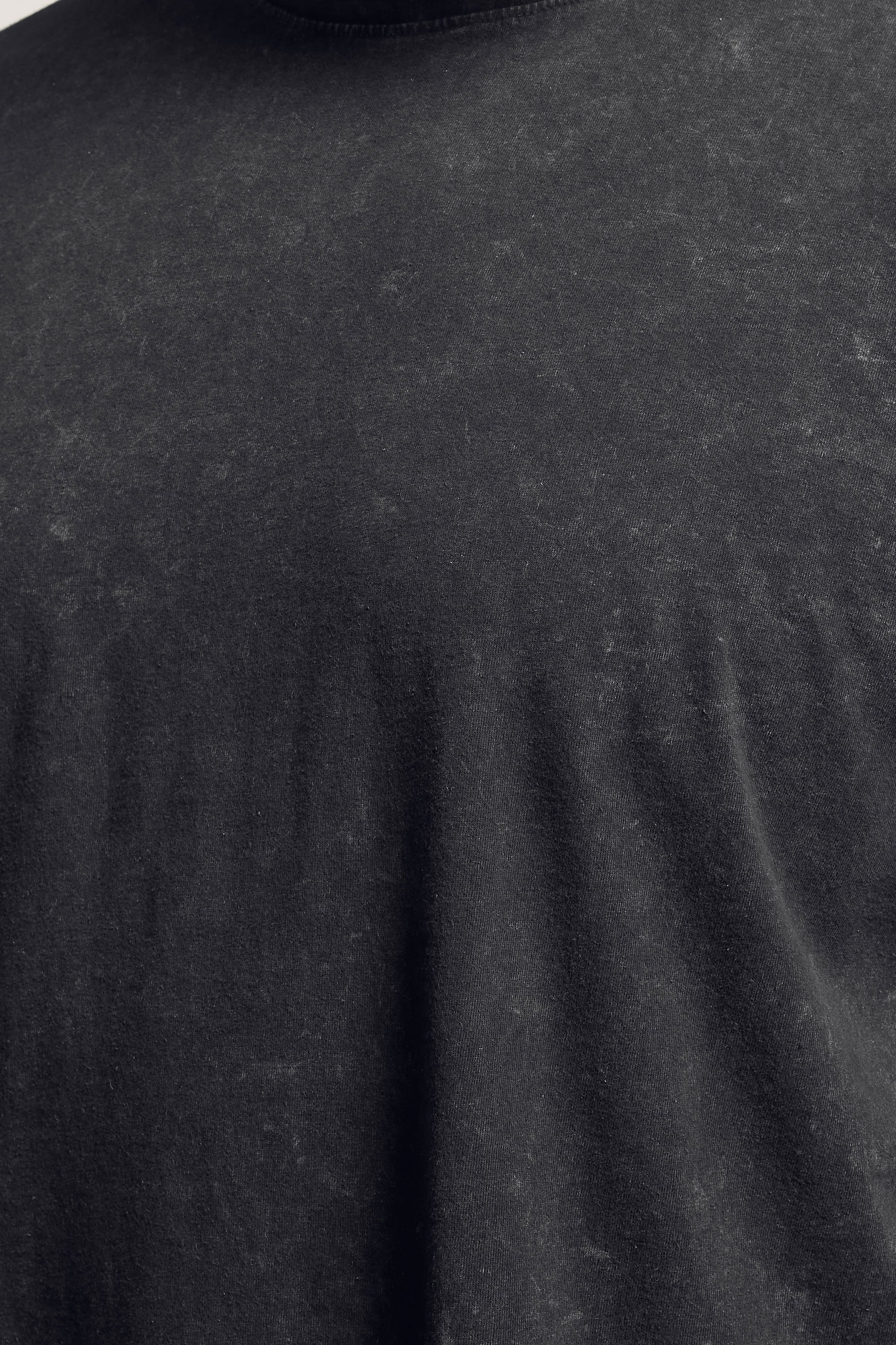 BadRhino Big & Tall Black Acid Wash T-Shirt | BadRhino 4