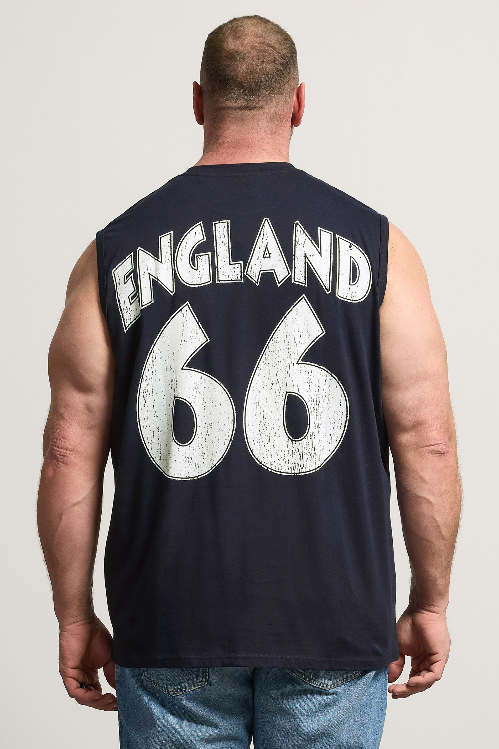 BadRhino Big & Tall Navy Blue England '66 Vest | BadRhino 5