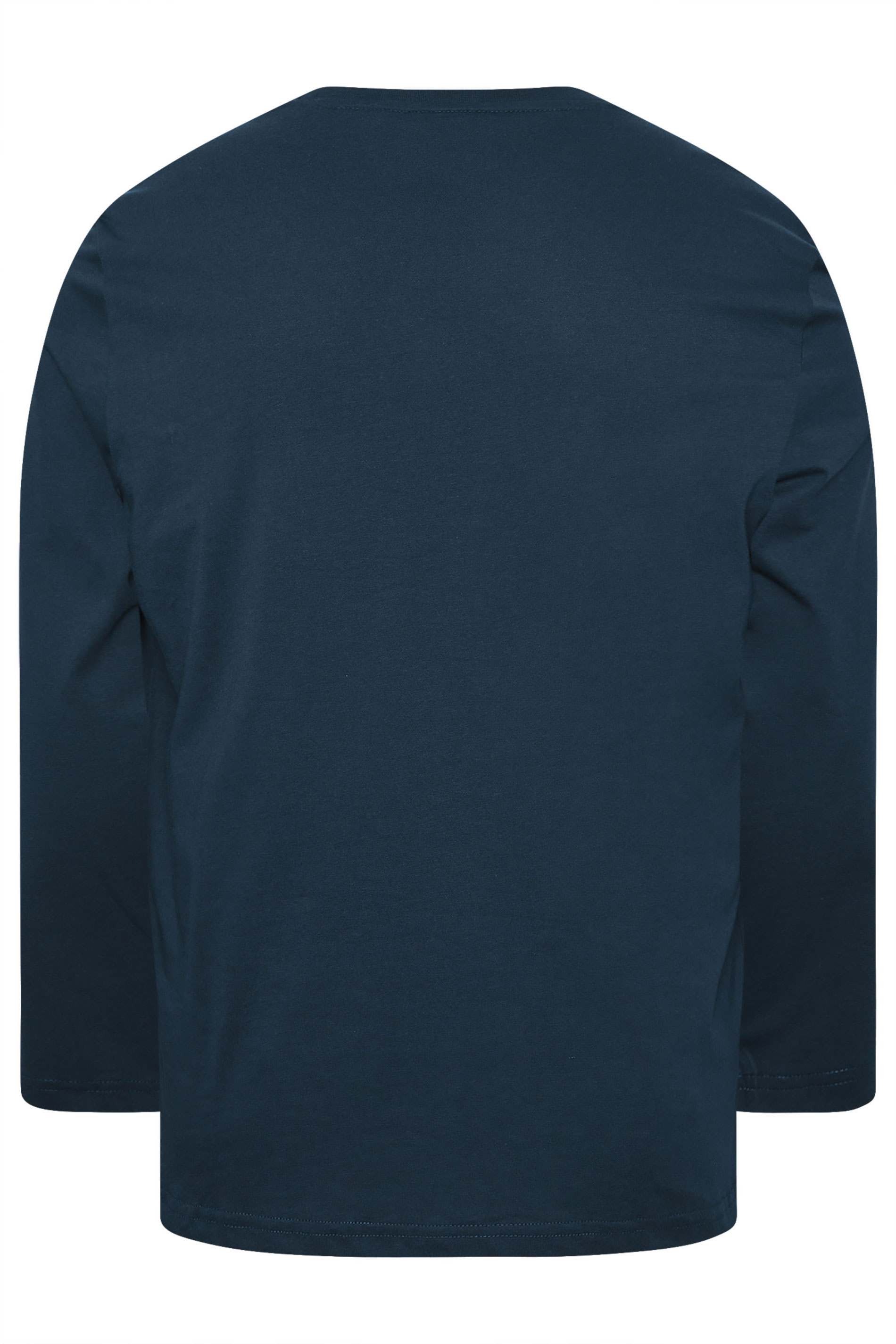 LYLE & SCOTT Big & Tall Navy Blue Long Sleeve T-Shirt | BadRhino 4