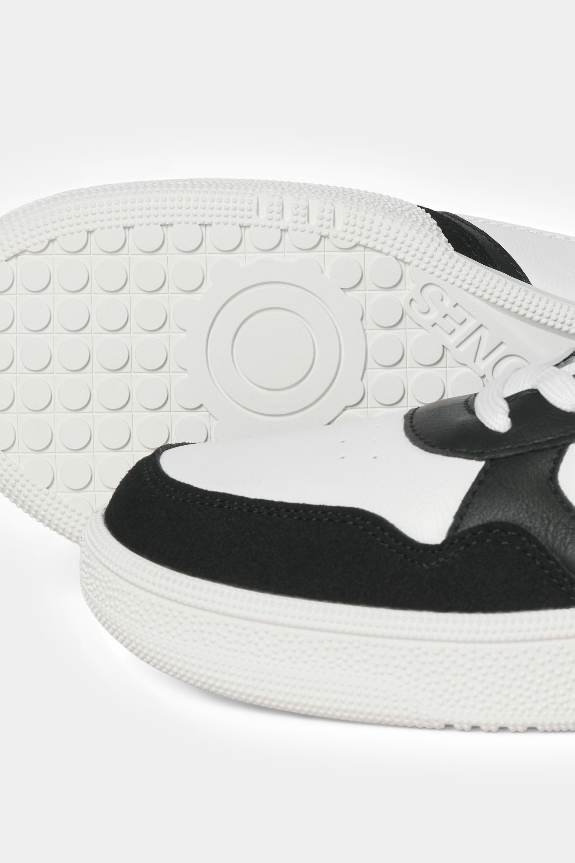 JACK & JONES White & Black Lace Up Trainers | BadRhino 4