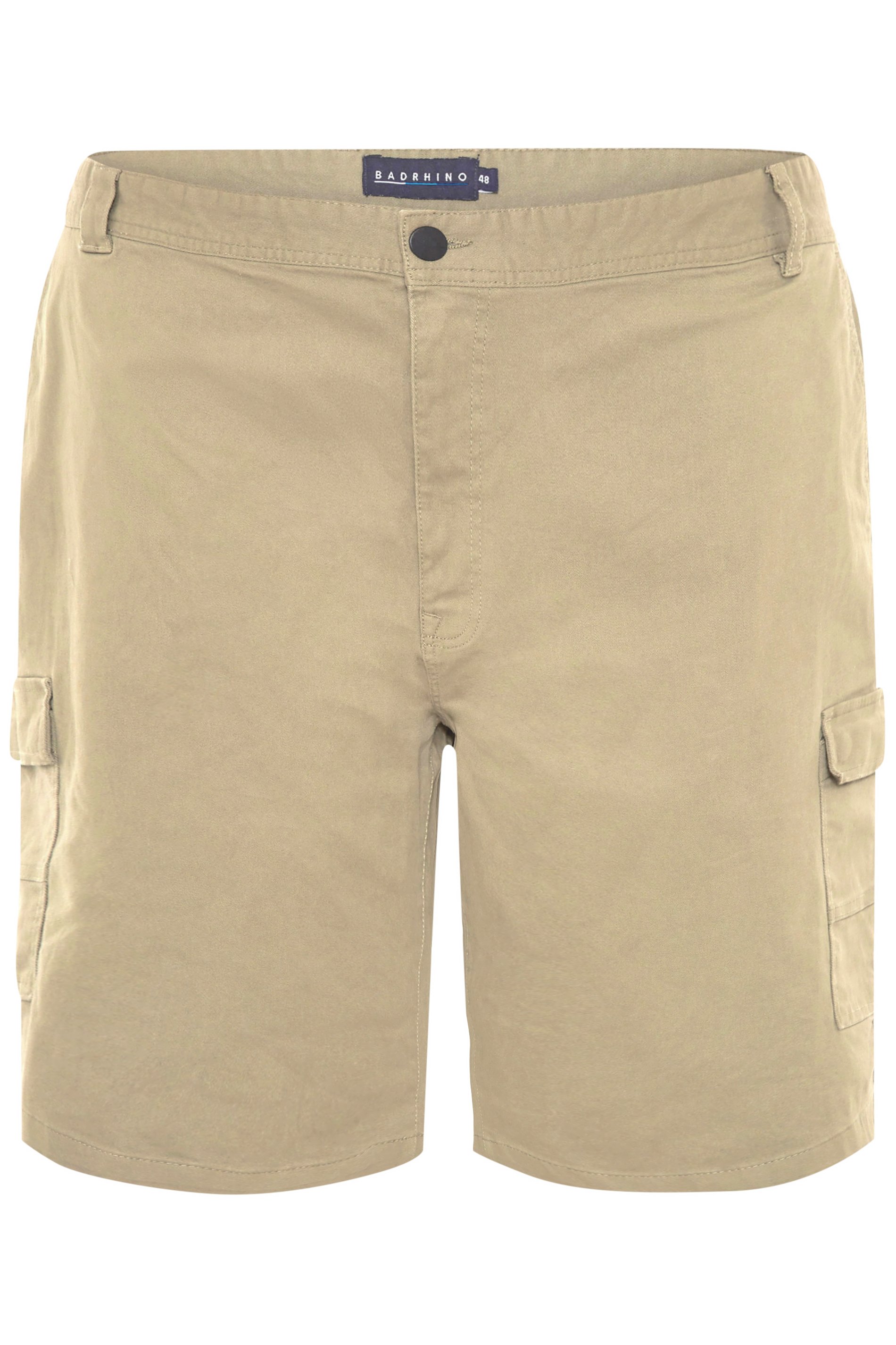 BadRhino Big & Tall 2 PACK Stone Brown & Khaki Green Stretch Cargo Shorts | BadRhino 7