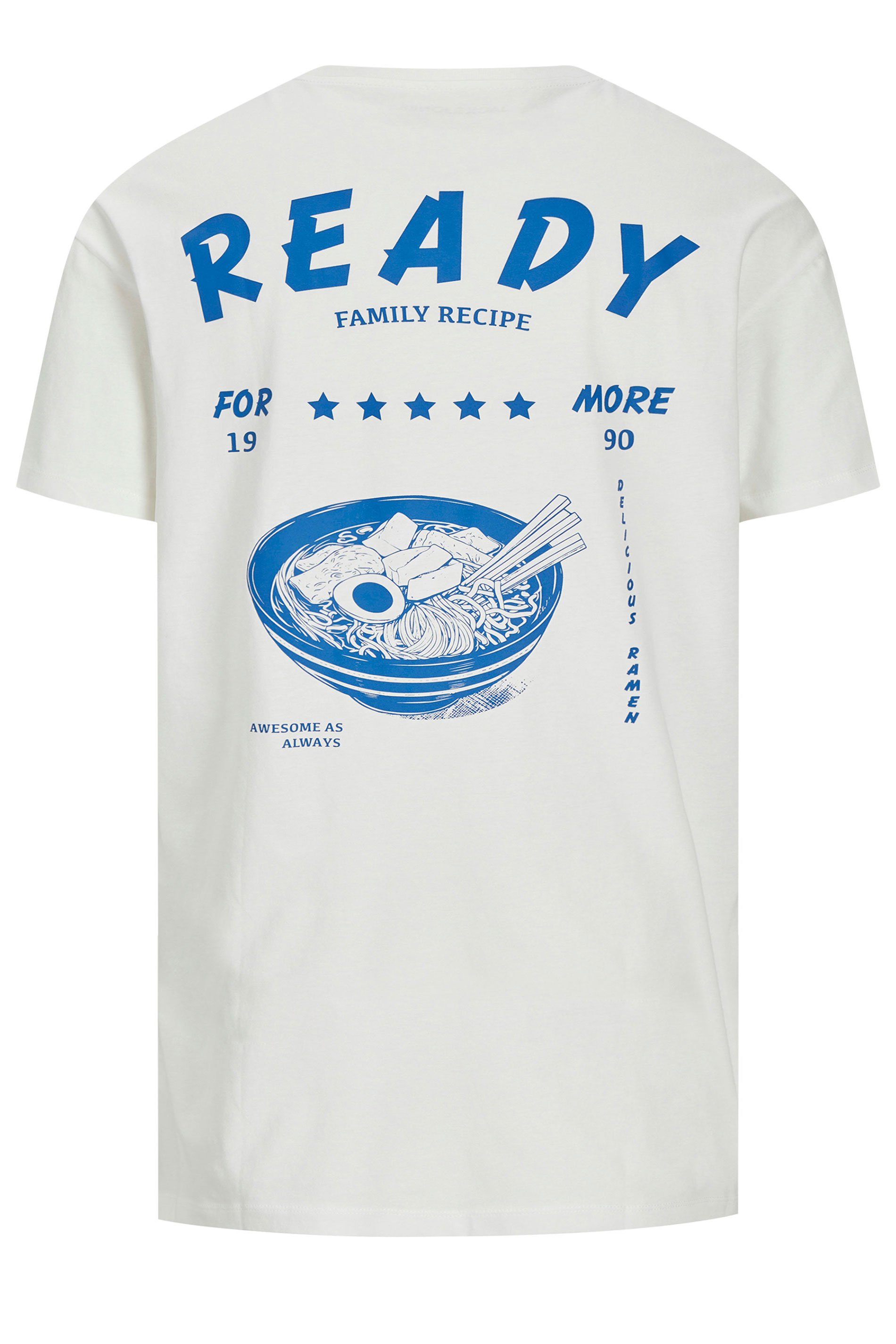 JACK & JONES Big & Tall White Graphic T-Shirt | BadRhino 4