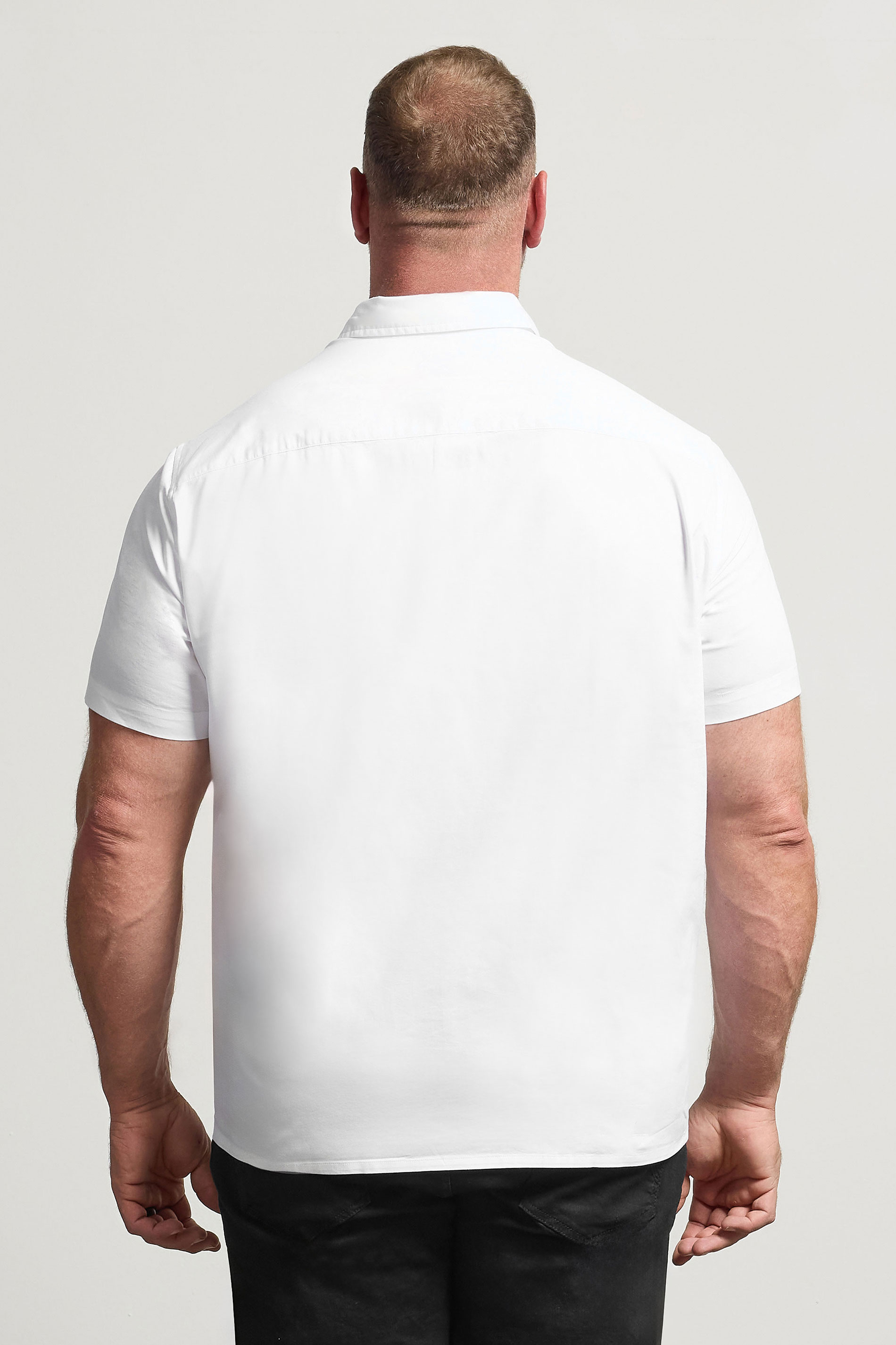 BadRhino Big & Tall White Short Sleeve Shirt | BadRhino 3