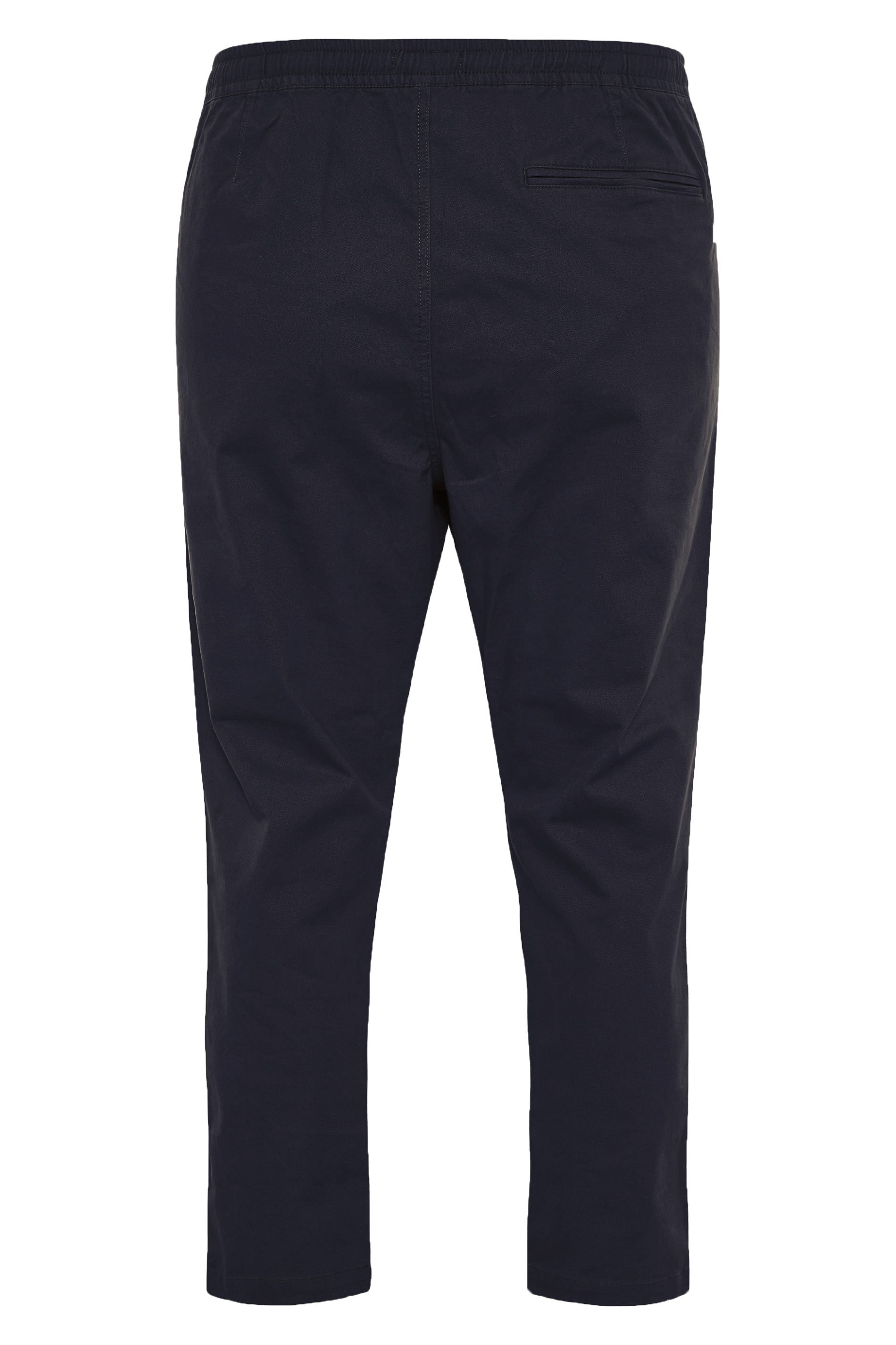 BadRhino Navy Blue Elasticated Waist Chinos | BadRhino 7