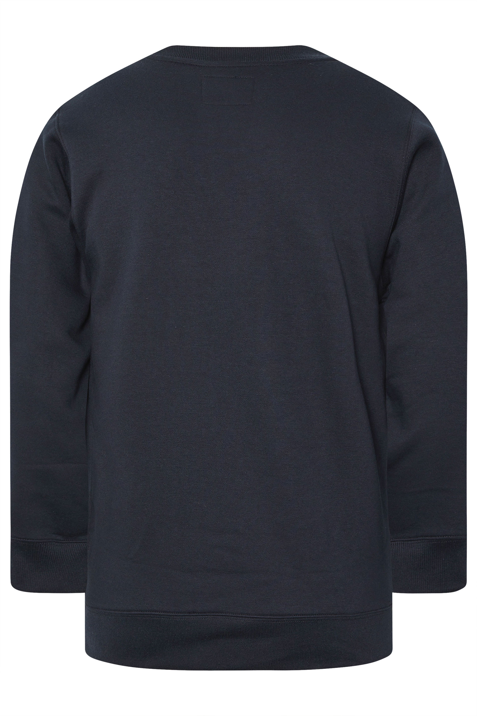 BadRhino Big & Tall Navy Blue Crew Neck Sweatshirt | BadRhino 6