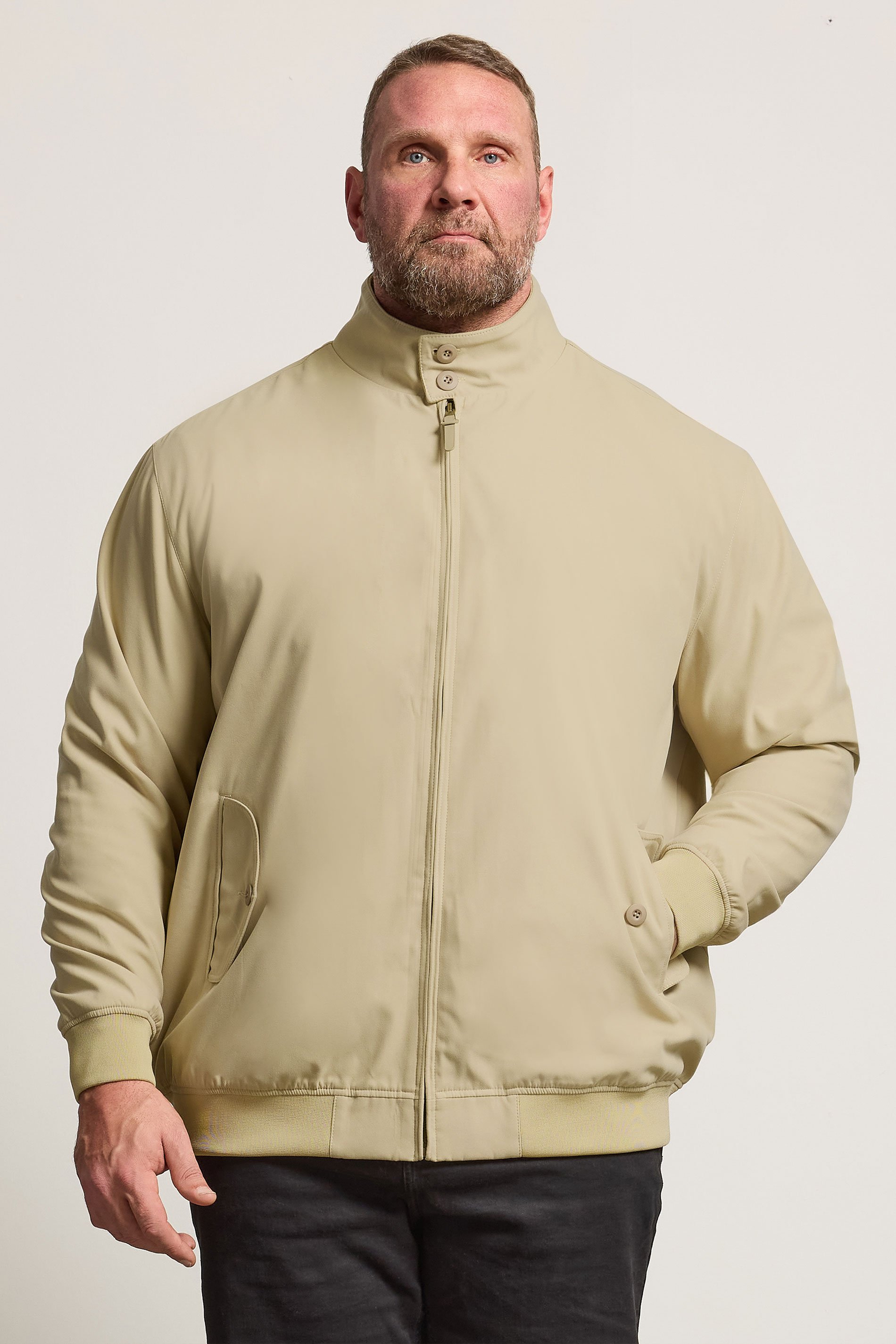 BadRhino Big & Tall Brown Harrington Jacket | BadRhino 1