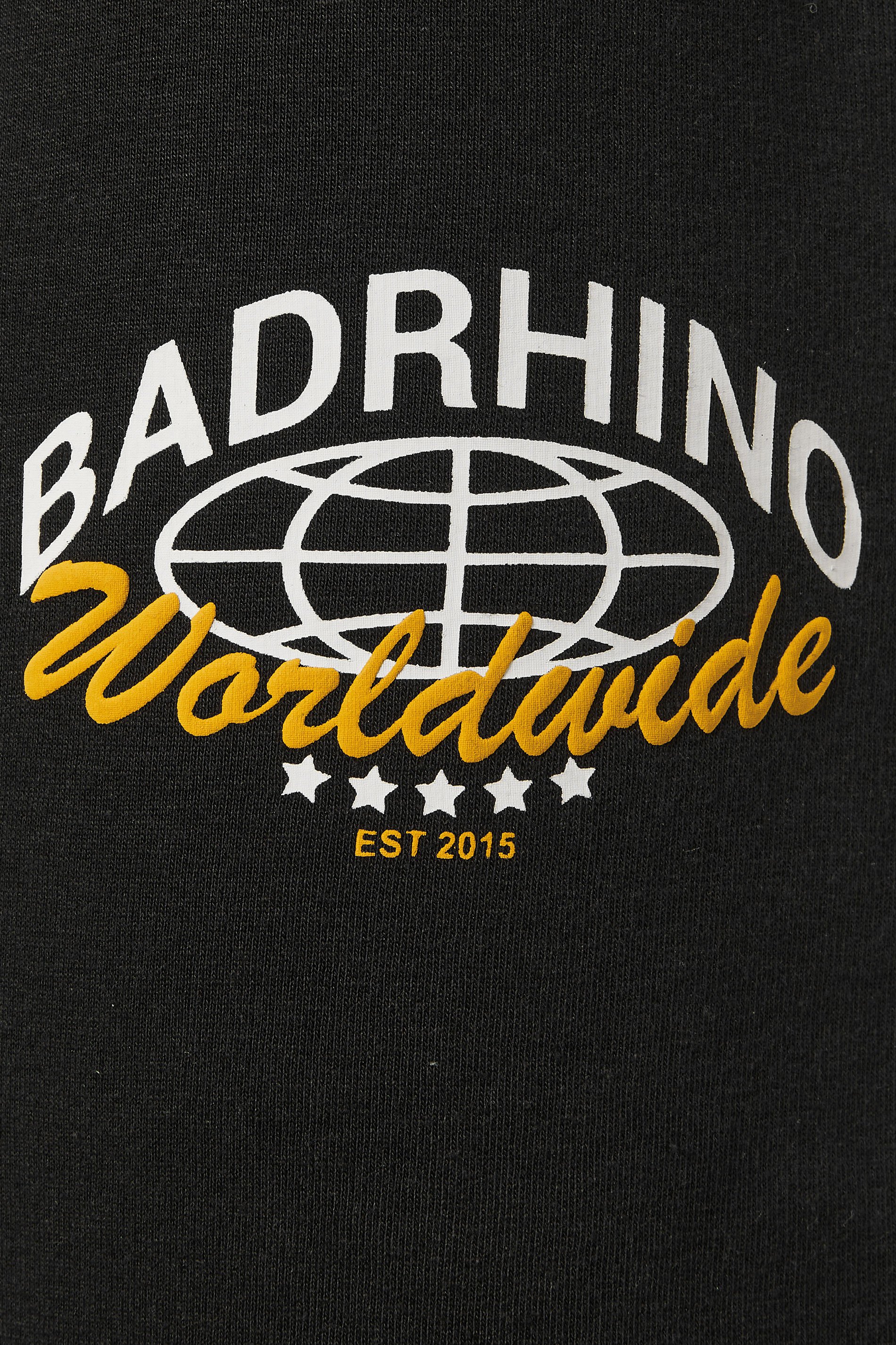 BadRhino Big & Tall Black Worldwide Print Joggers | BadRhino 8