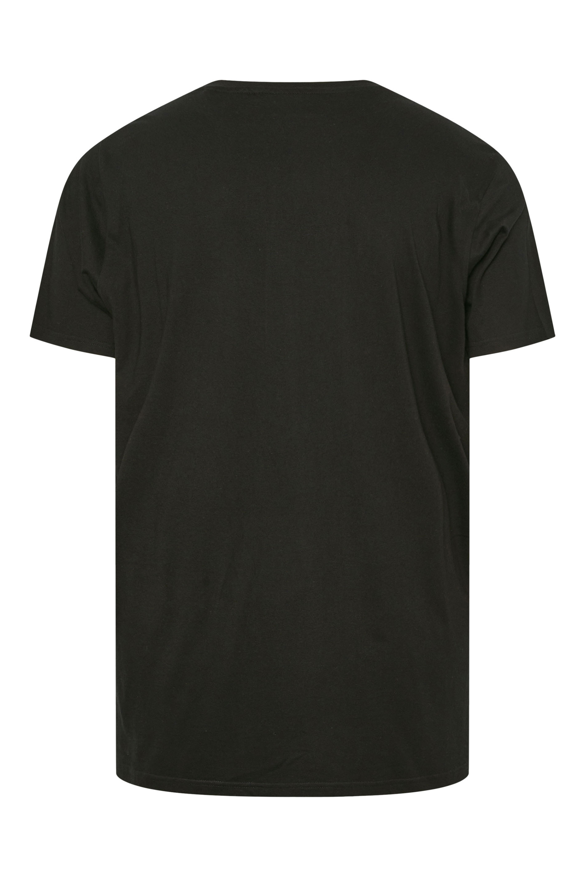 BadRhino Big & Tall Black Subbuteo Graphic T-Shirt | BadRhino 4