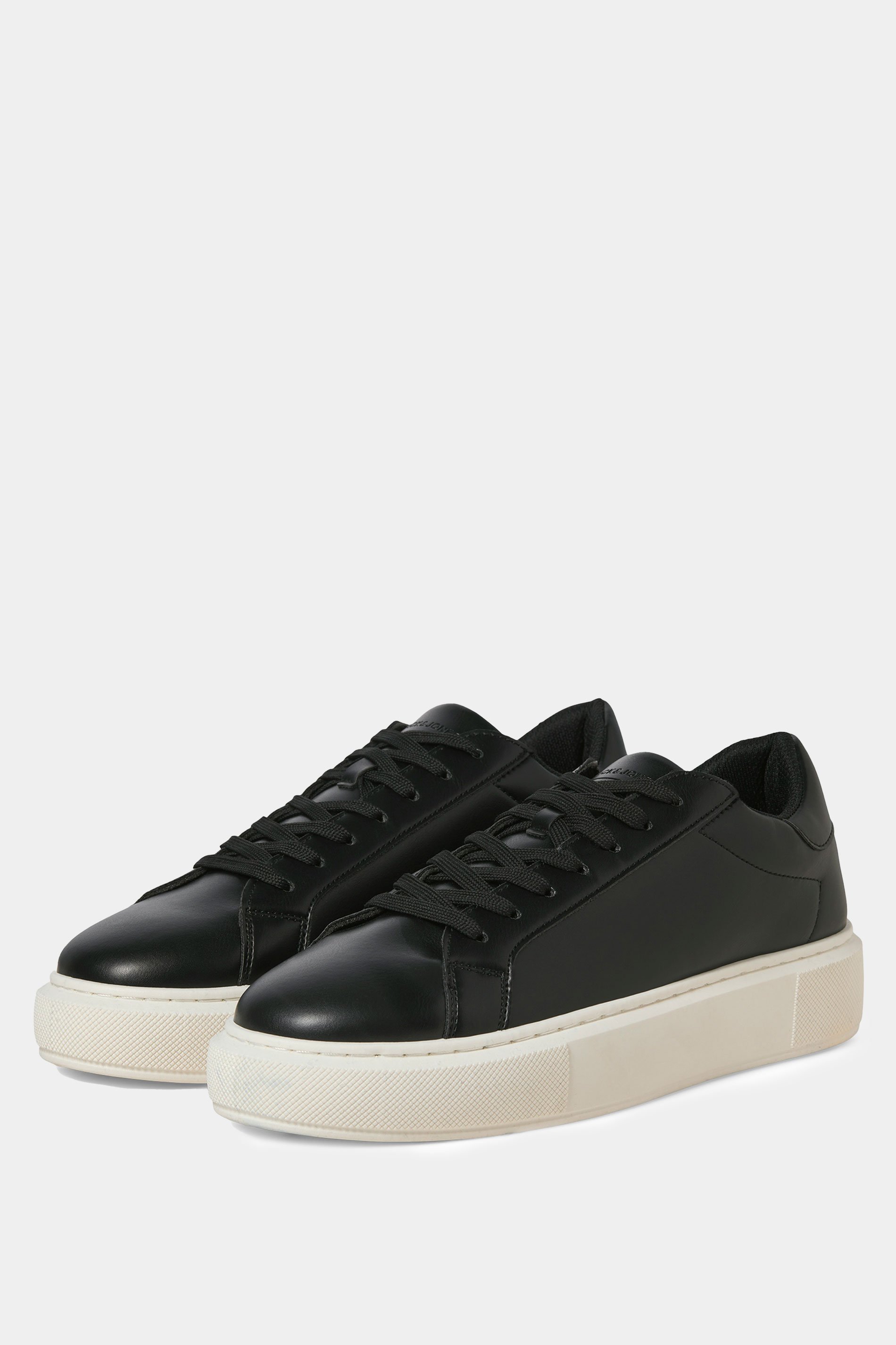 JACK & JONES Black Cupsole PU Trainer | BadRhino 2