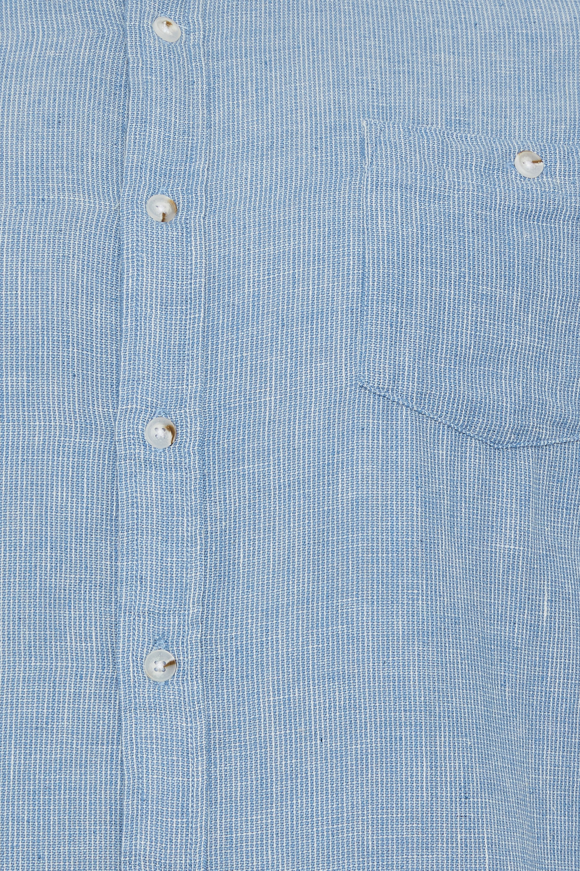 D555 Navy Blue Striped Linen Shirt | BadRhino 2