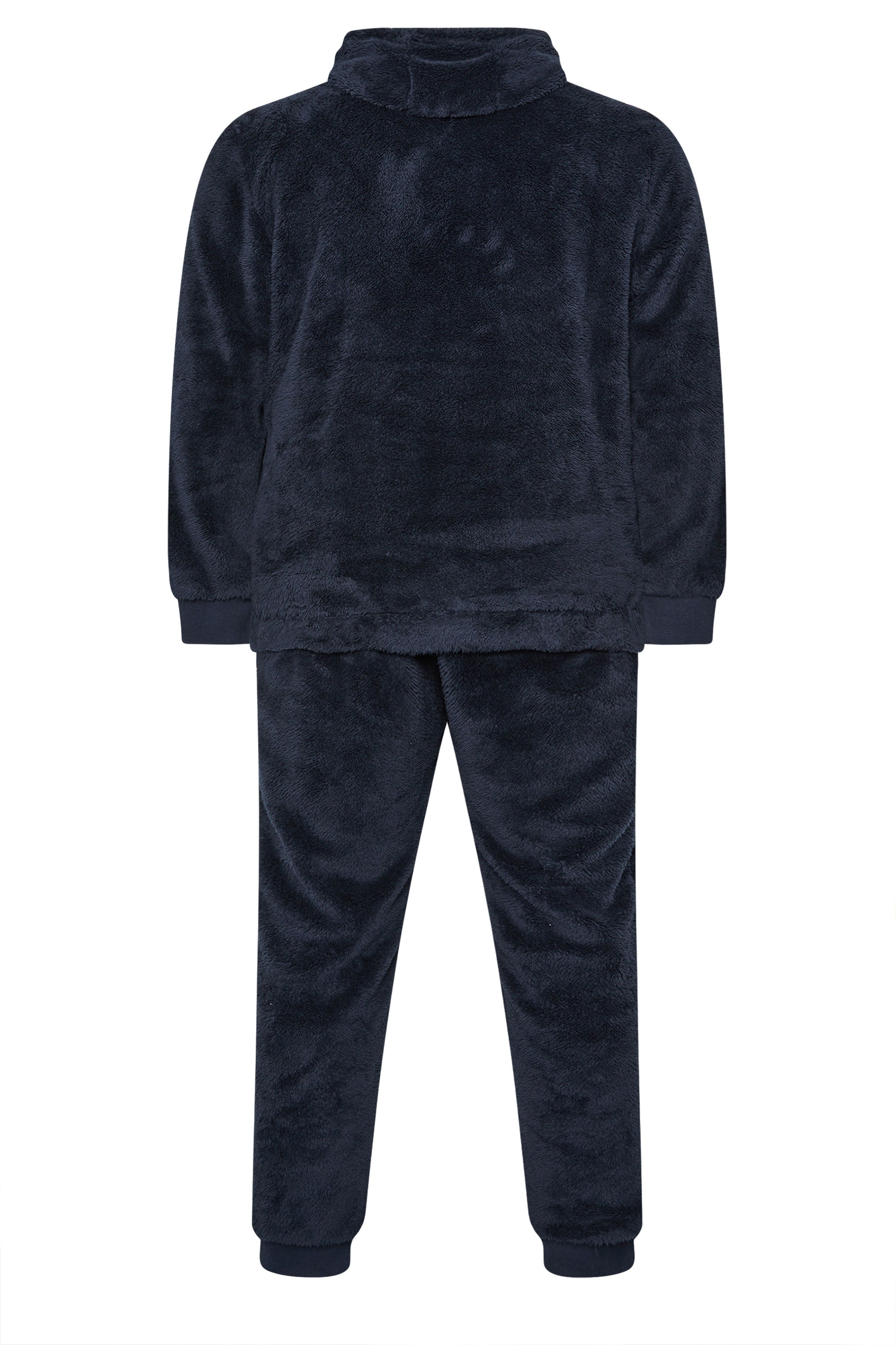 BadRhino Big & Tall Navy Blue Super soft Fleece Lounge Set | BadRhino 7