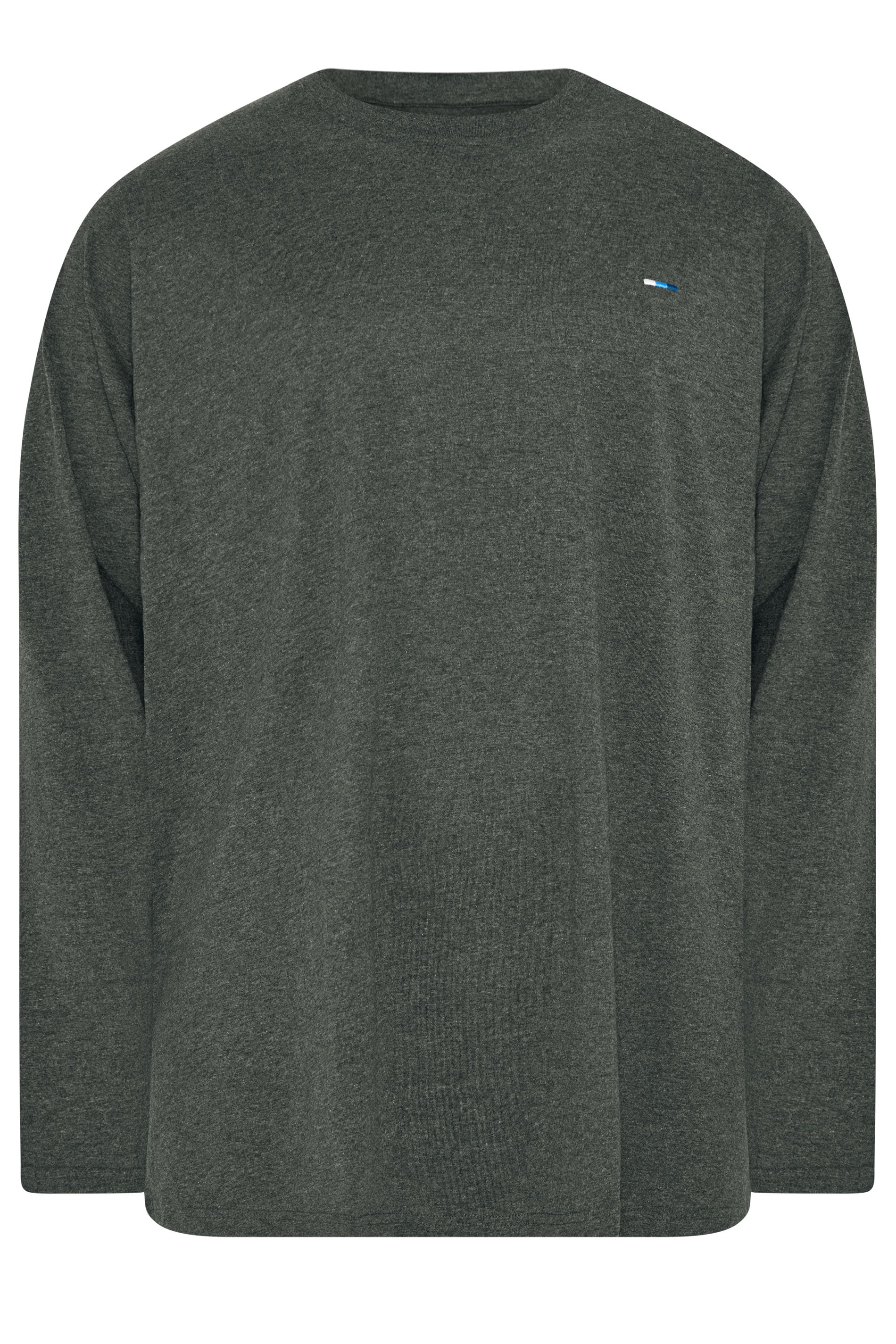 BadRhino Big & Tall Charcoal Grey Long Sleeve T-Shirt | BadRhino 5