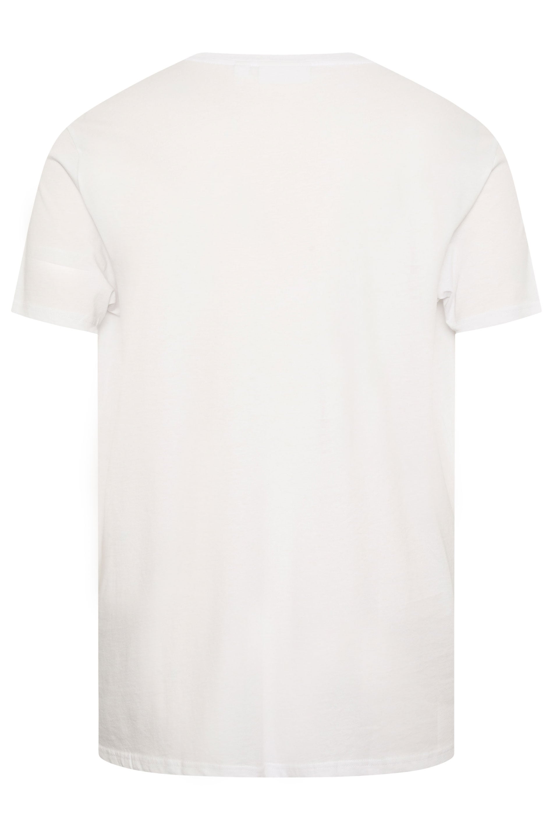 BEN SHERMAN Big & Tall White Guitar Graphic T-Shirt | BadRhino 4
