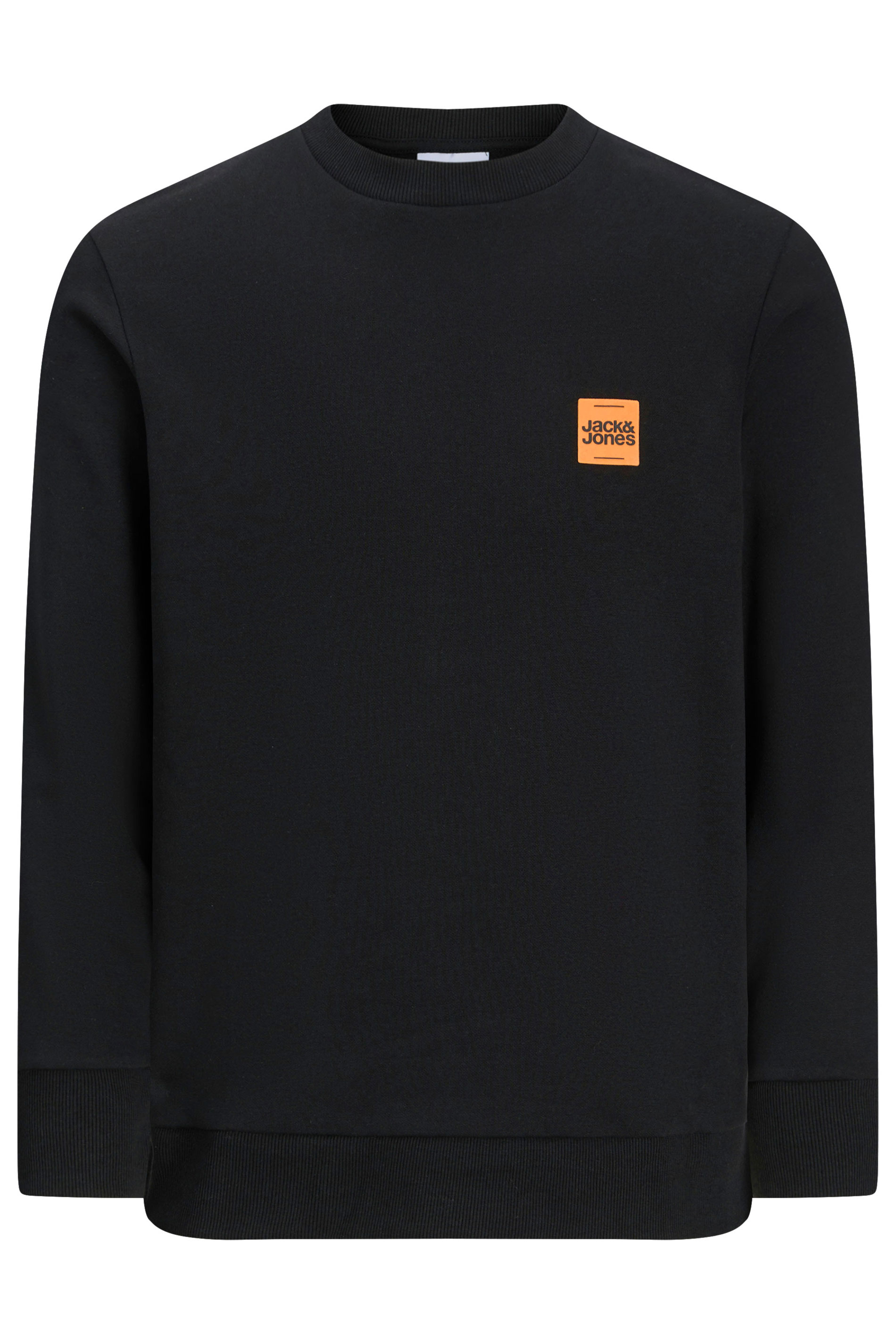 JACK & JONES Big & Tall Black Logo Sweatshirt | BadRhino 3