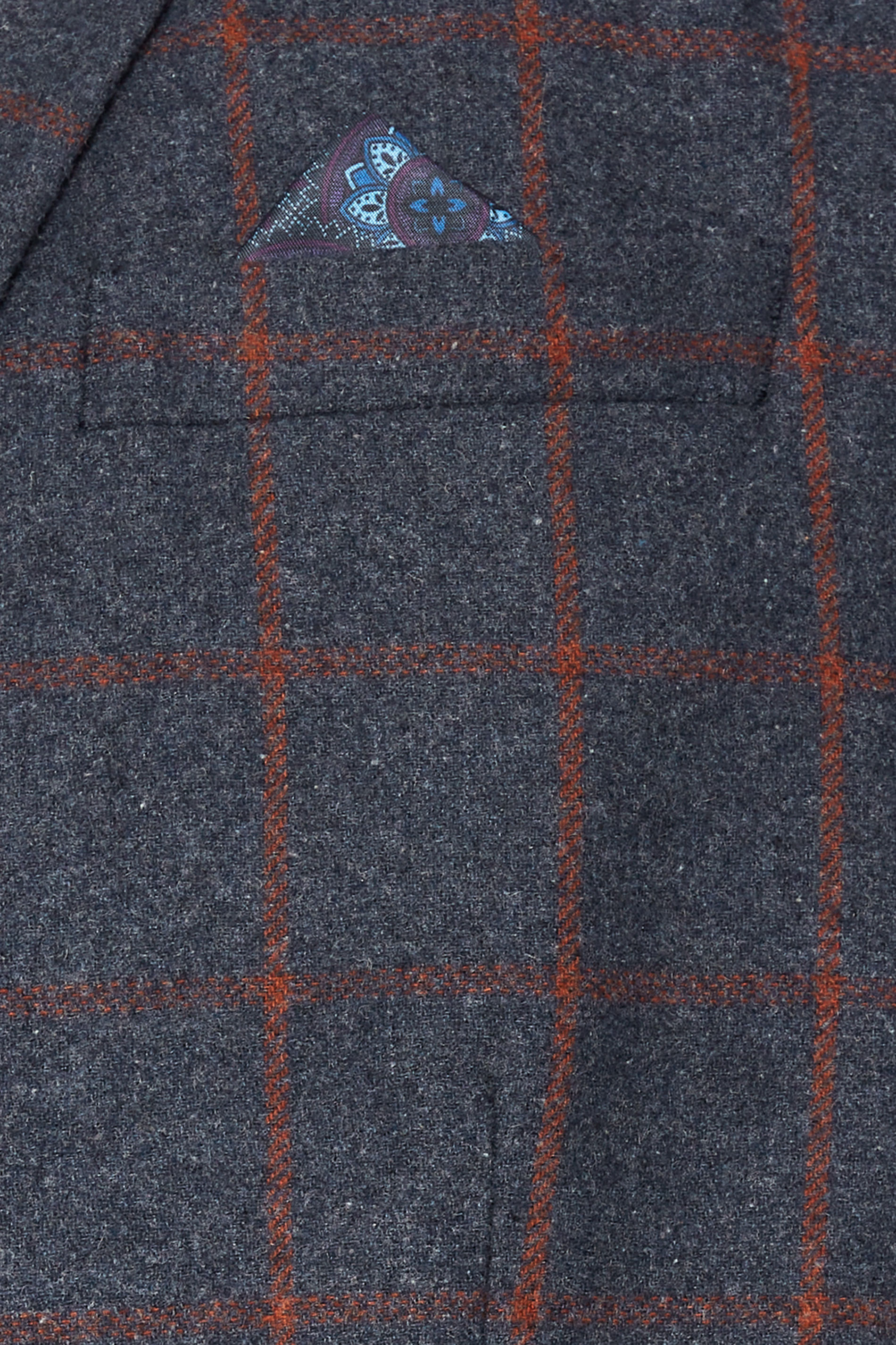 BadRhino Tailoring Big & Tall Blue & Red Checked Suit Jacket | BadRhino 7