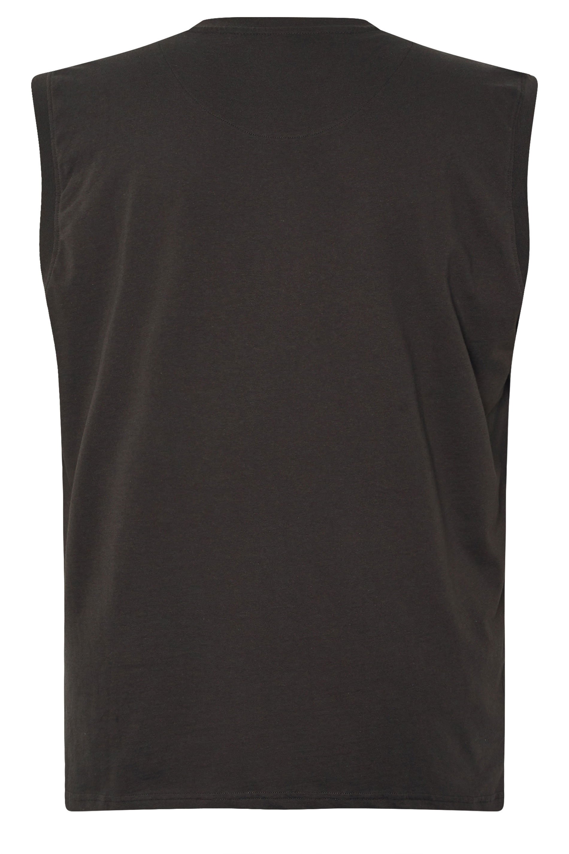 KAM Big & Tall Black 'Sharky's Cove' Vest | BadRhino 3