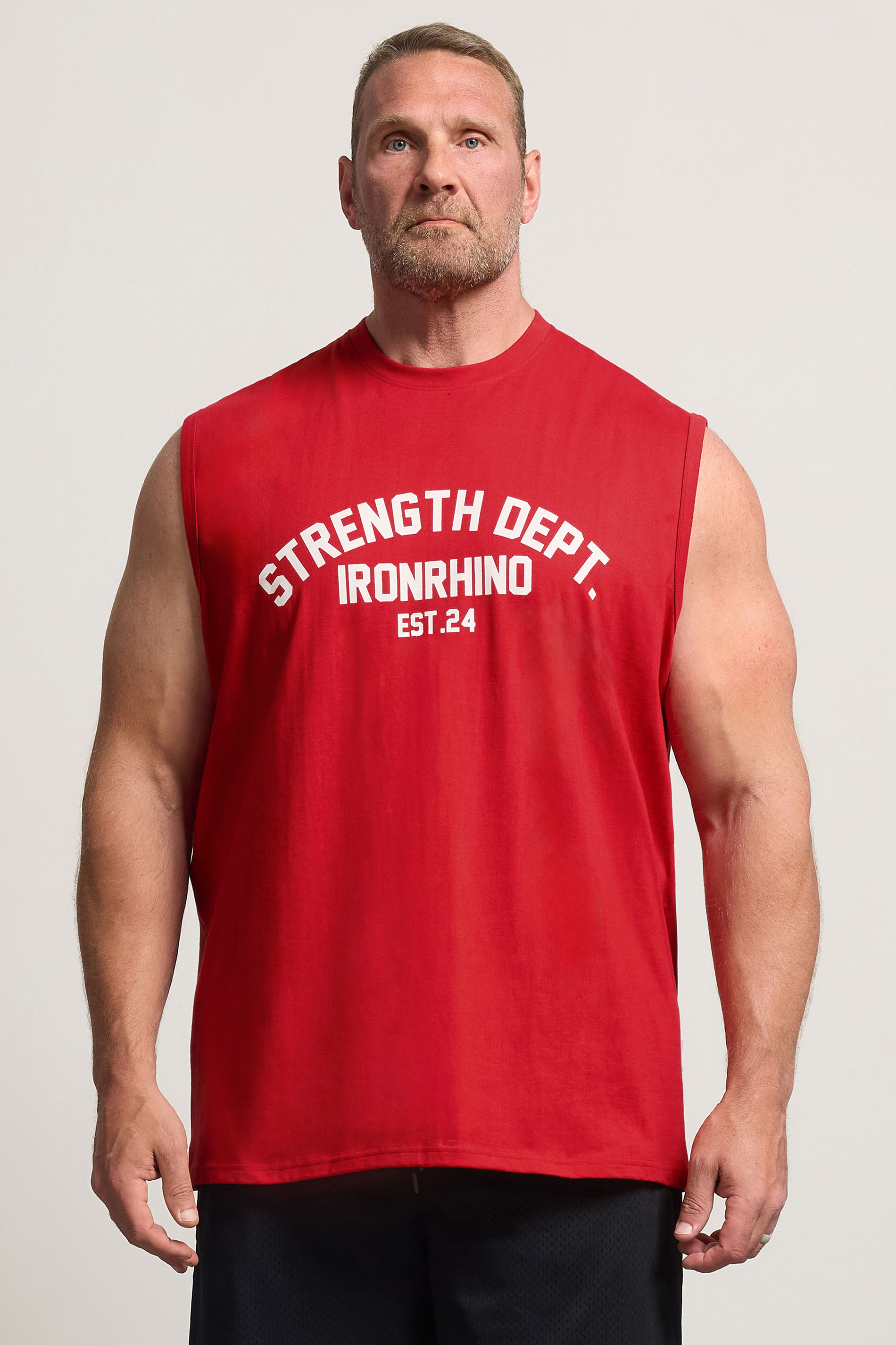 IronRhino Big & Tall Samba Red Strength Dept Vest | BadRhino 1