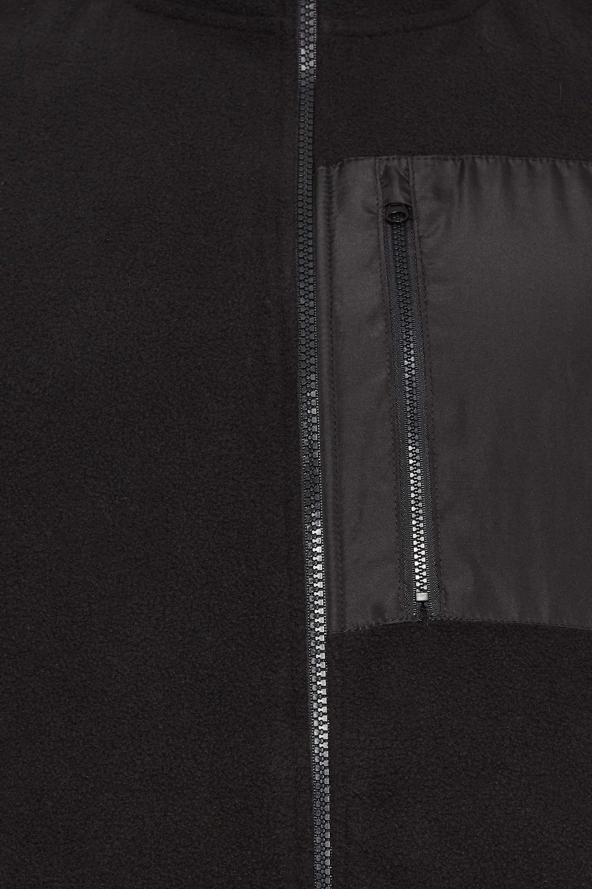 BadRhino Big & Tall Black Fleece Pocket Gilet | BadRhino 6