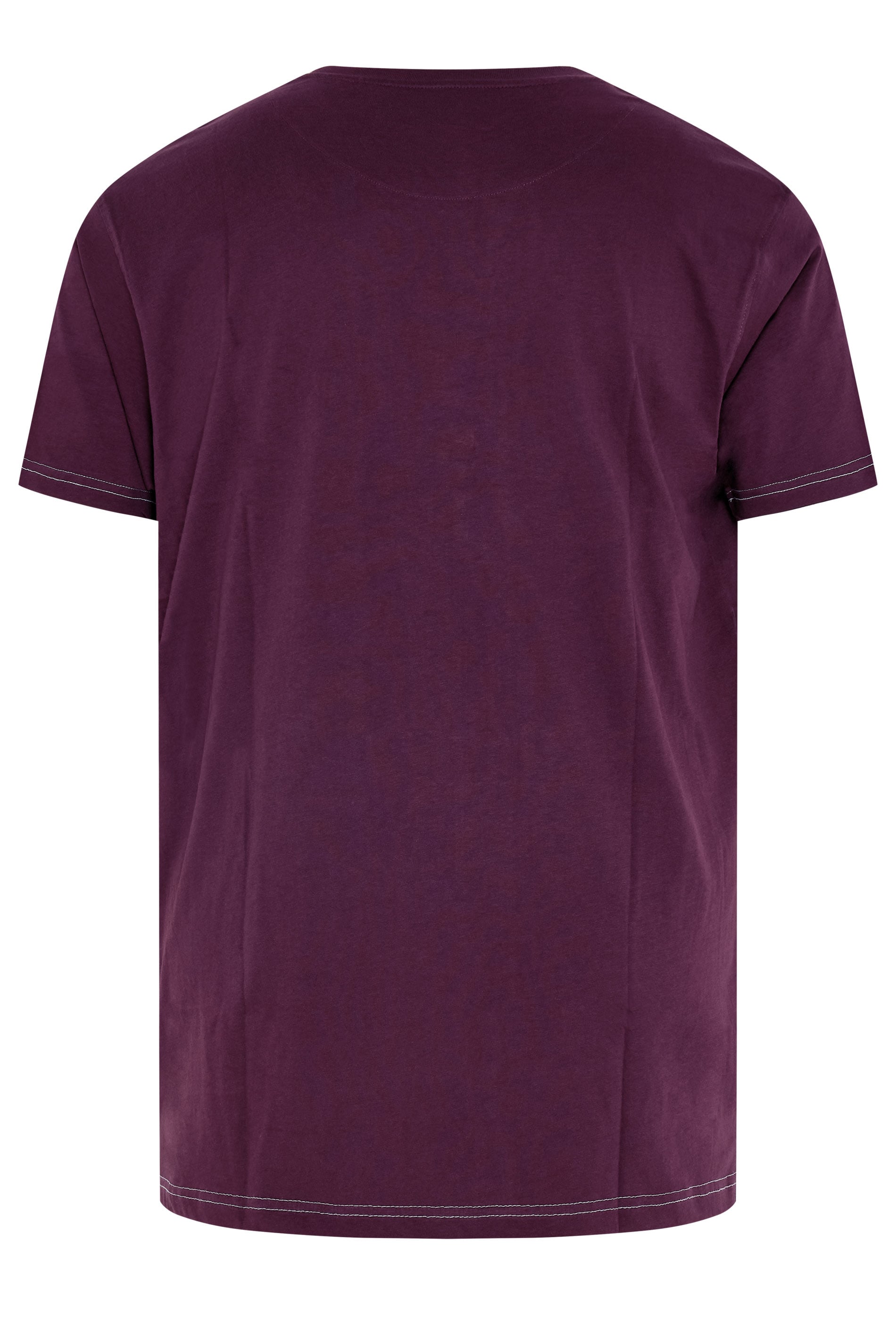 KAM Big & Tall Purple Rock N Roll Skeleton Print T-Shirt | BadRhino 1