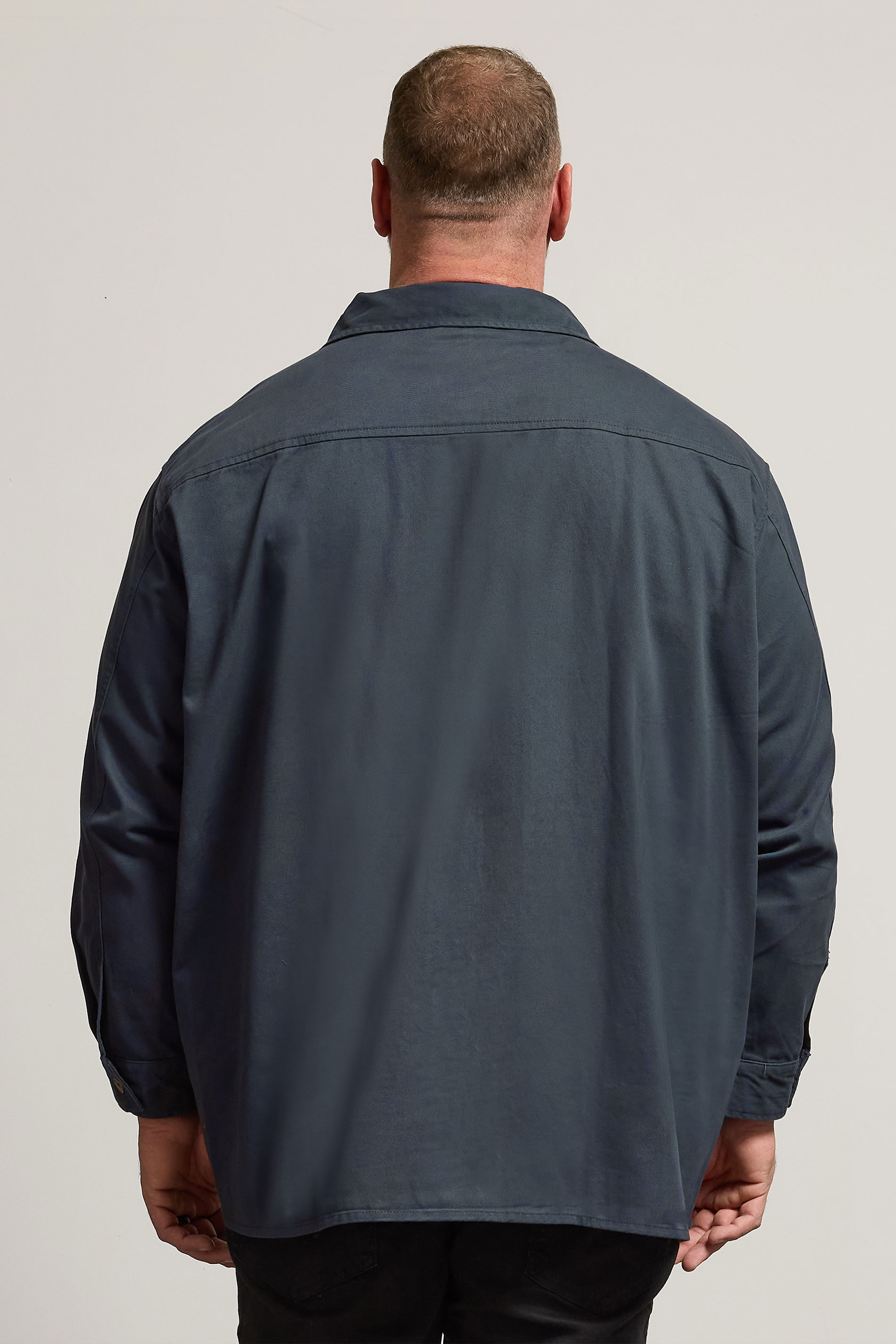 BadRhino Big & Tall Navy Blue Overshirt | BadRhino 3