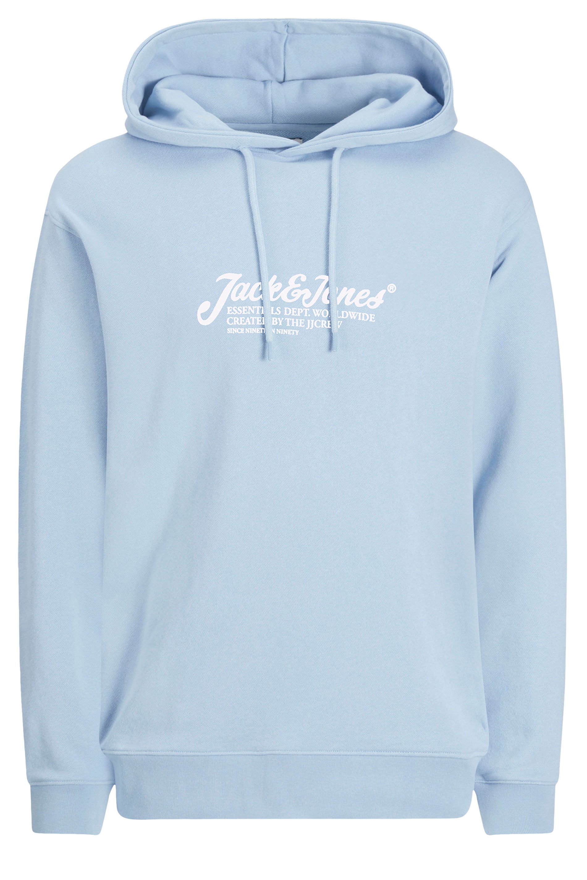 JACK & JONES Big & Tall Light Blue Beau Hoodie | BadRhino 2