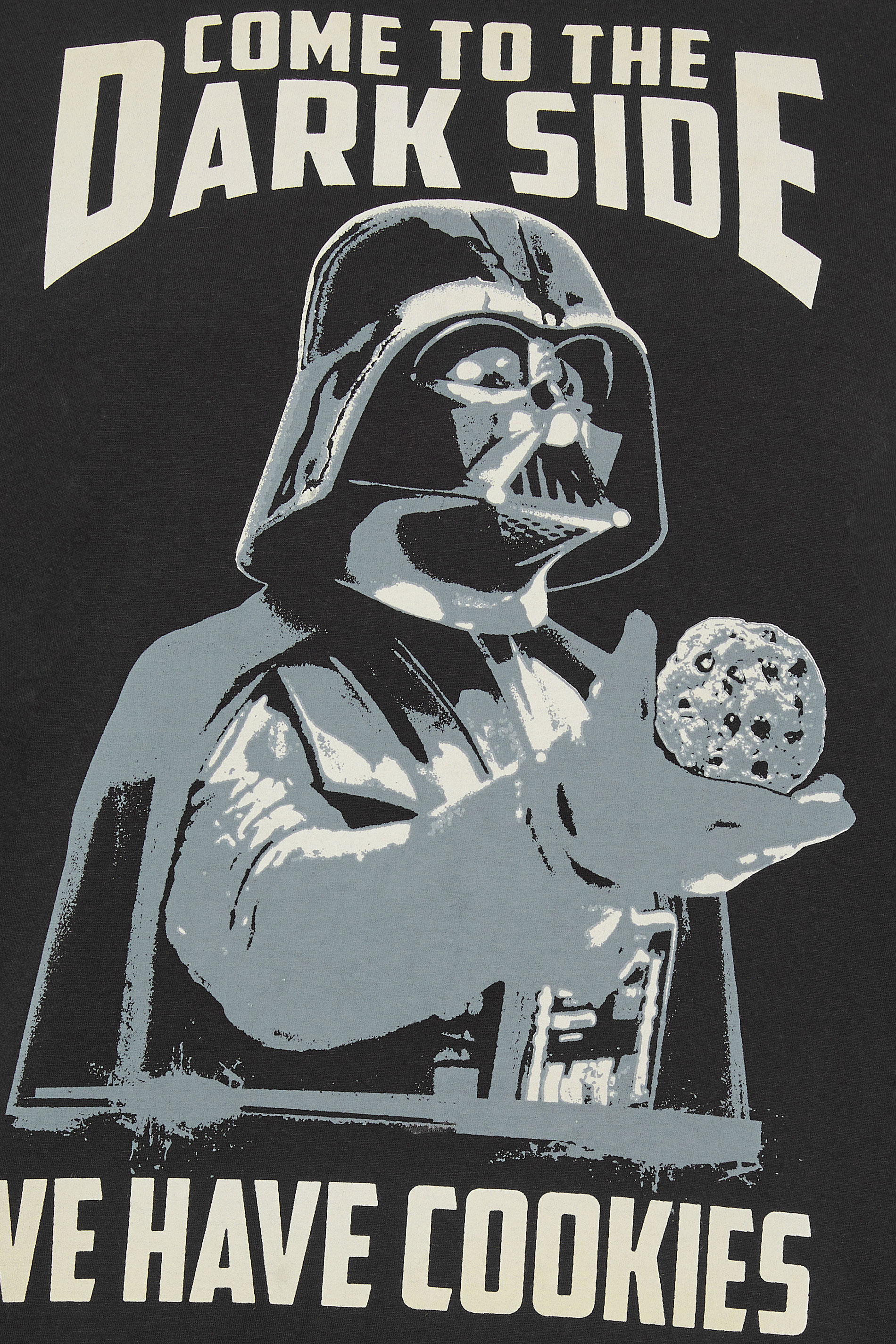 D555 Big & Tall Black Star Wars 'We Have Cookies' Slogan T-Shirt | BadRhino 2