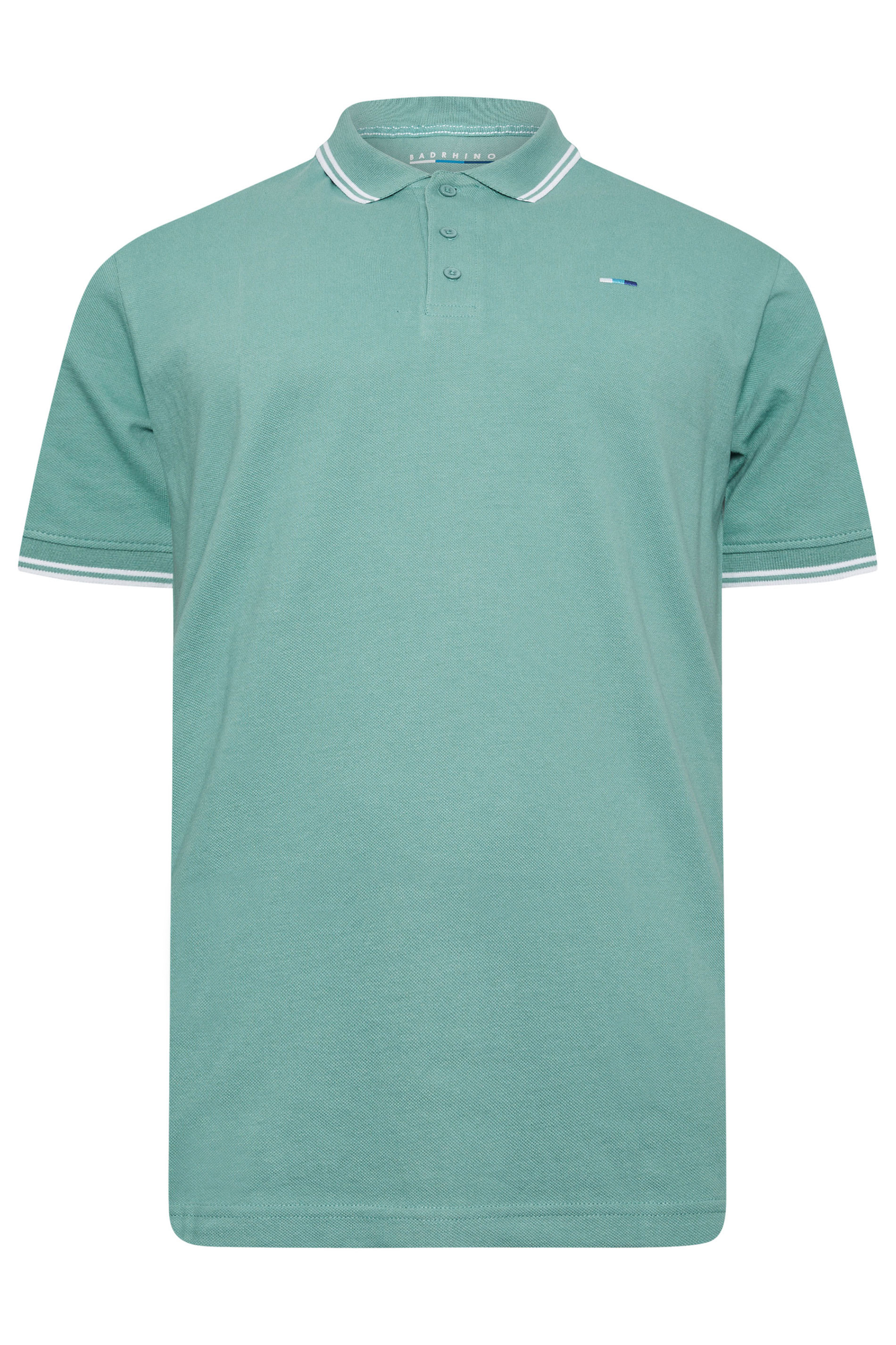 BadRhino Big & Tall 3 PACK Mineral Blue/Rose Pink/Violet Purple Tipped Polo Shirts | BadRhino 7