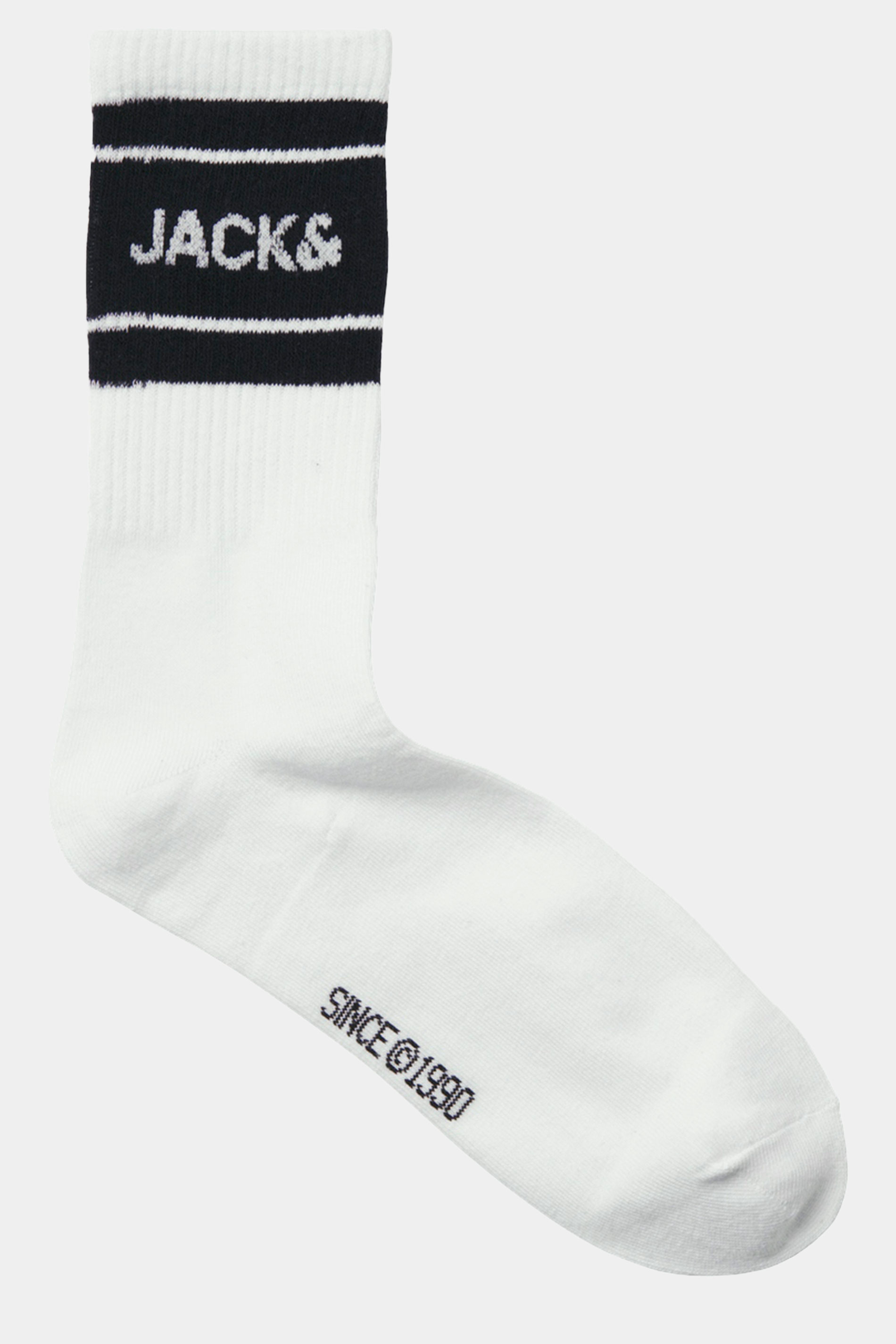JACK & JONES 3 Pack Blue & White Tennis Socks | BadRhino 6