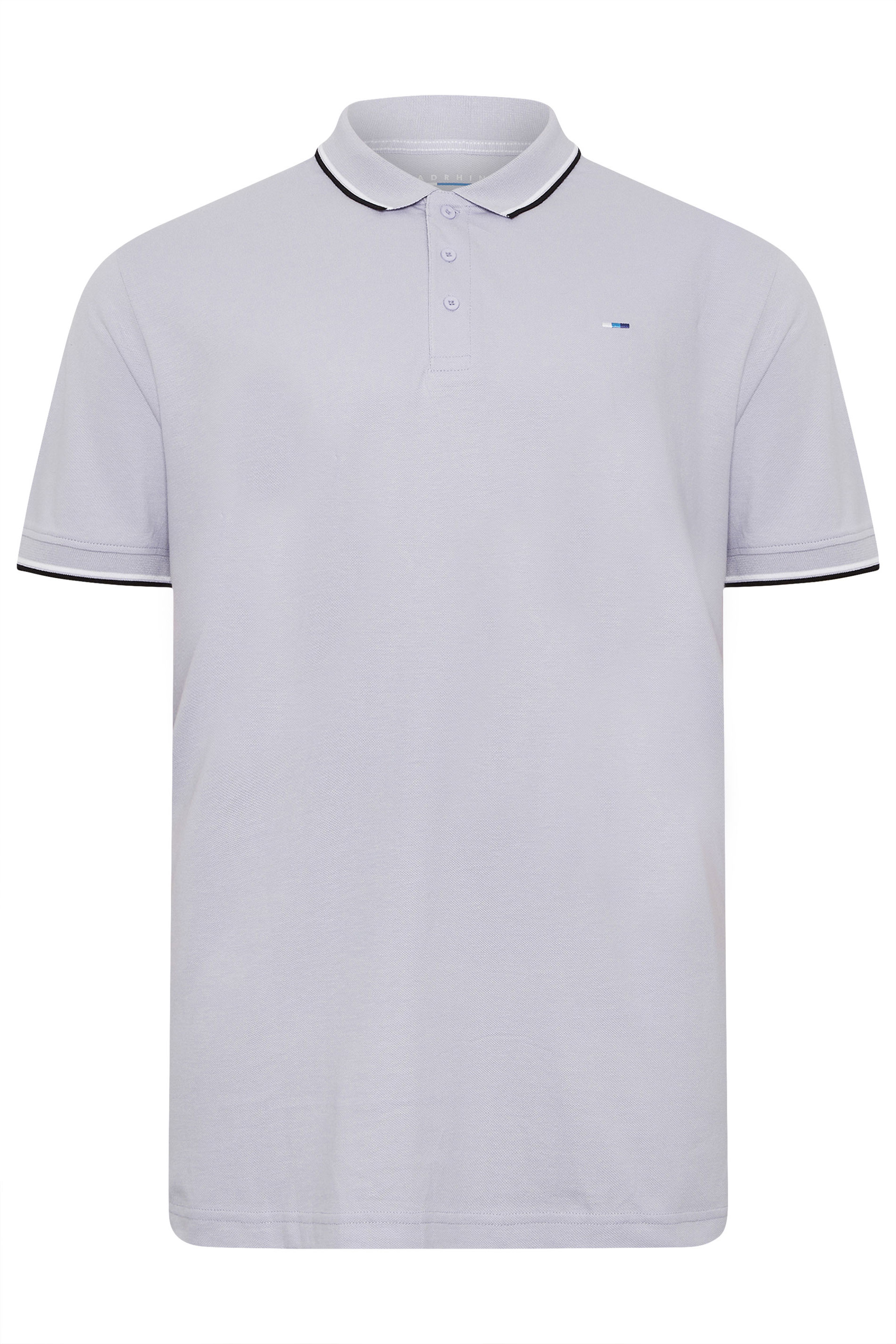BadRhino Big & Tall Light Purple Tipped Polo Shirt | BadRhino 6