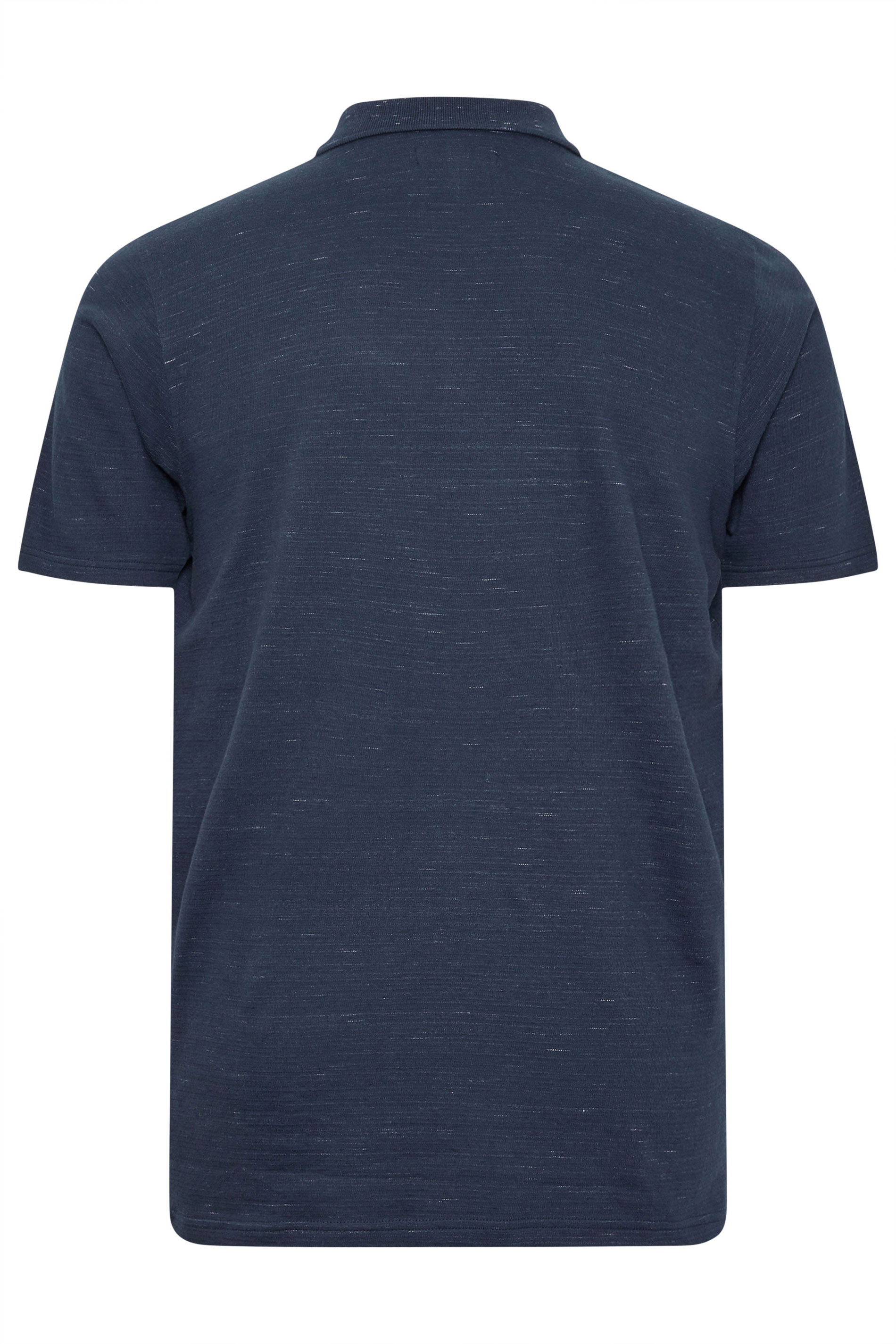 BadRhino Big & Tall Navy Blue Marl Polo Shirt | BadRhino 6
