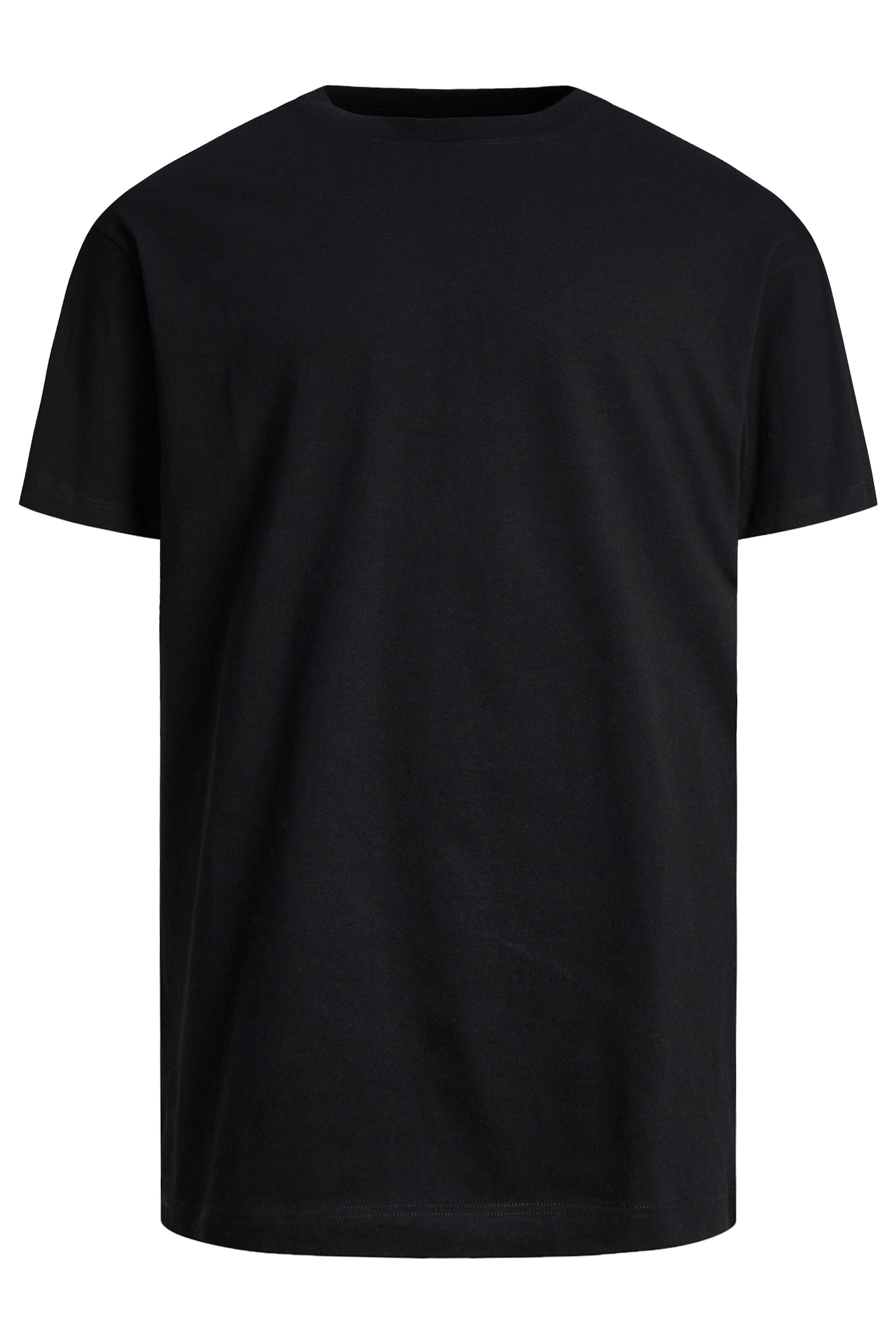 JACK & JONES Big & Tall Black Oversized T-Shirt | BadRhino 2
