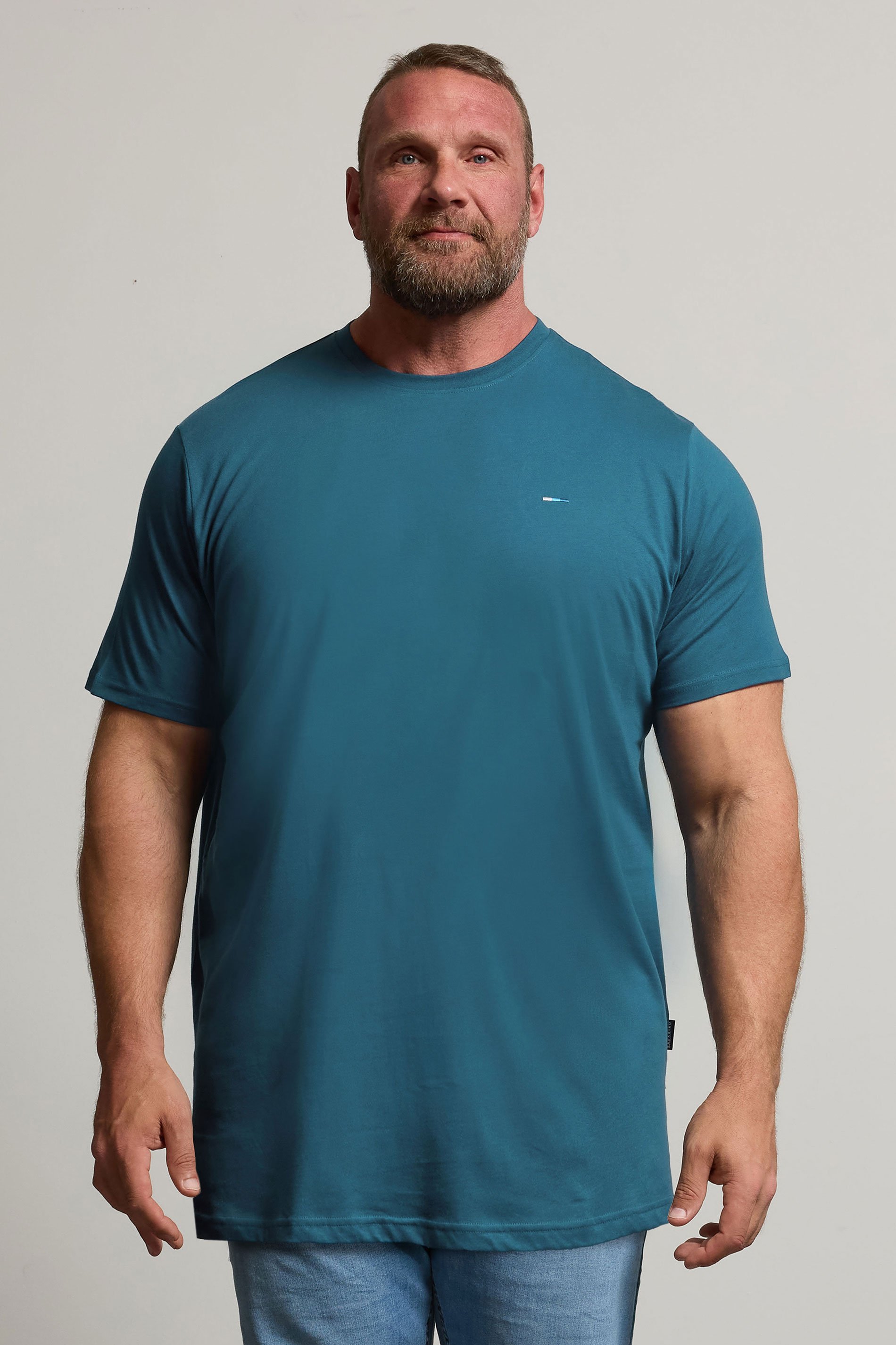 BadRhino Big & Tall Ocean Blue Extra Long Core T-Shirt | BadRhino 1