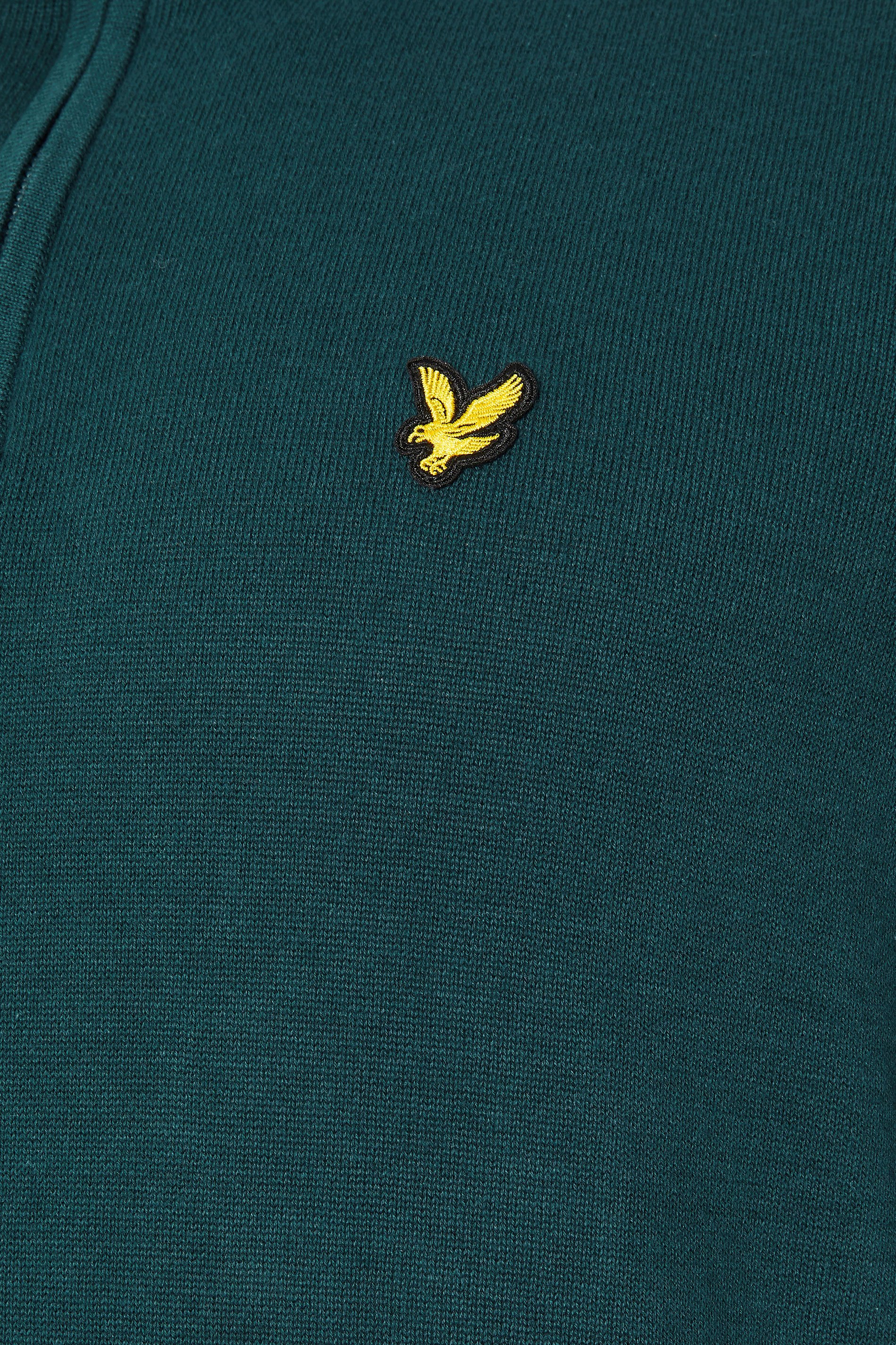 LYLE & SCOTT Big & Tall Teal Blue Quarter Zip Jumper | BadRhino 3