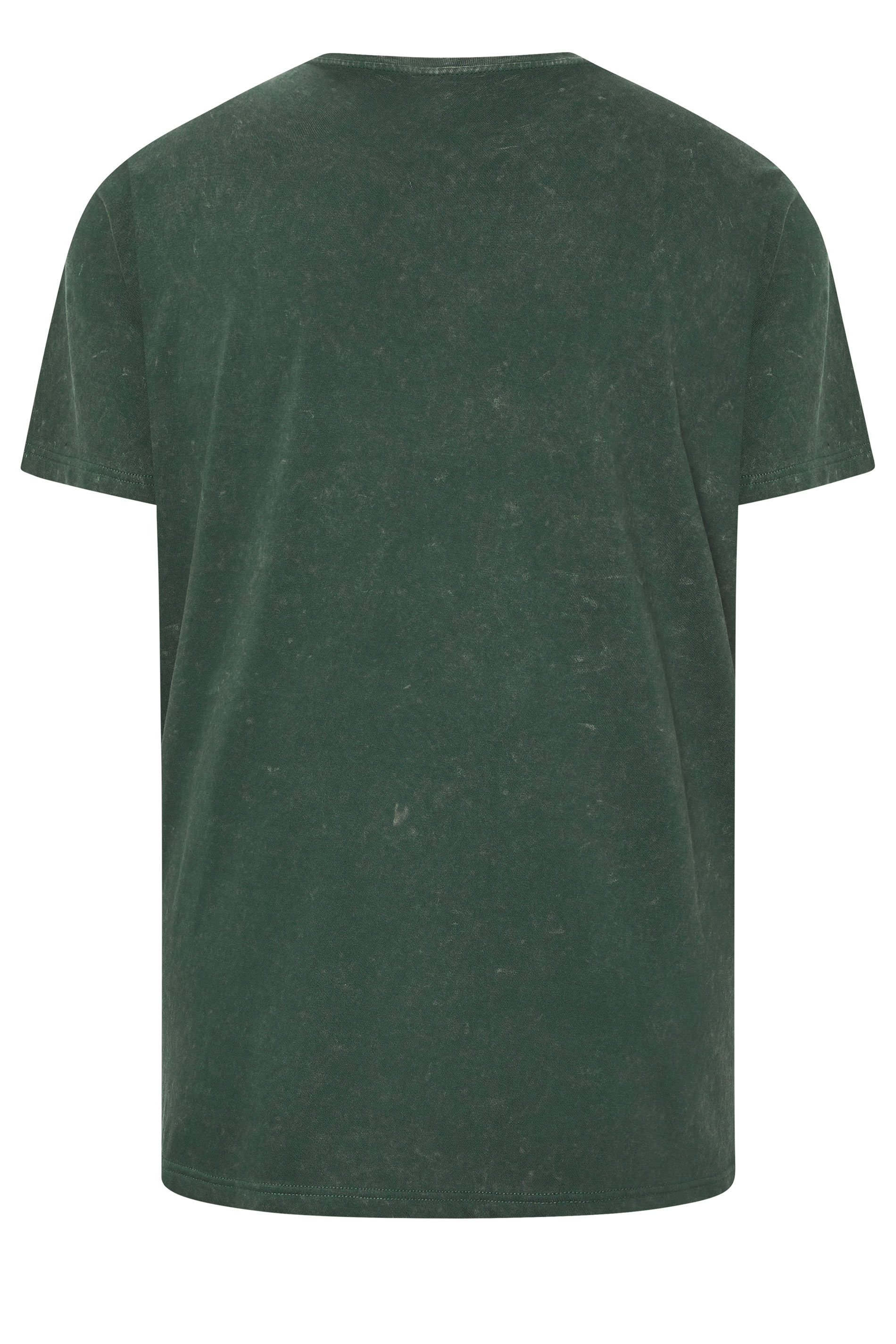 BadRhino Big & Tall Green Acid Wash Tattoo Tiger Graphic T-Shirt | BadRhino 7