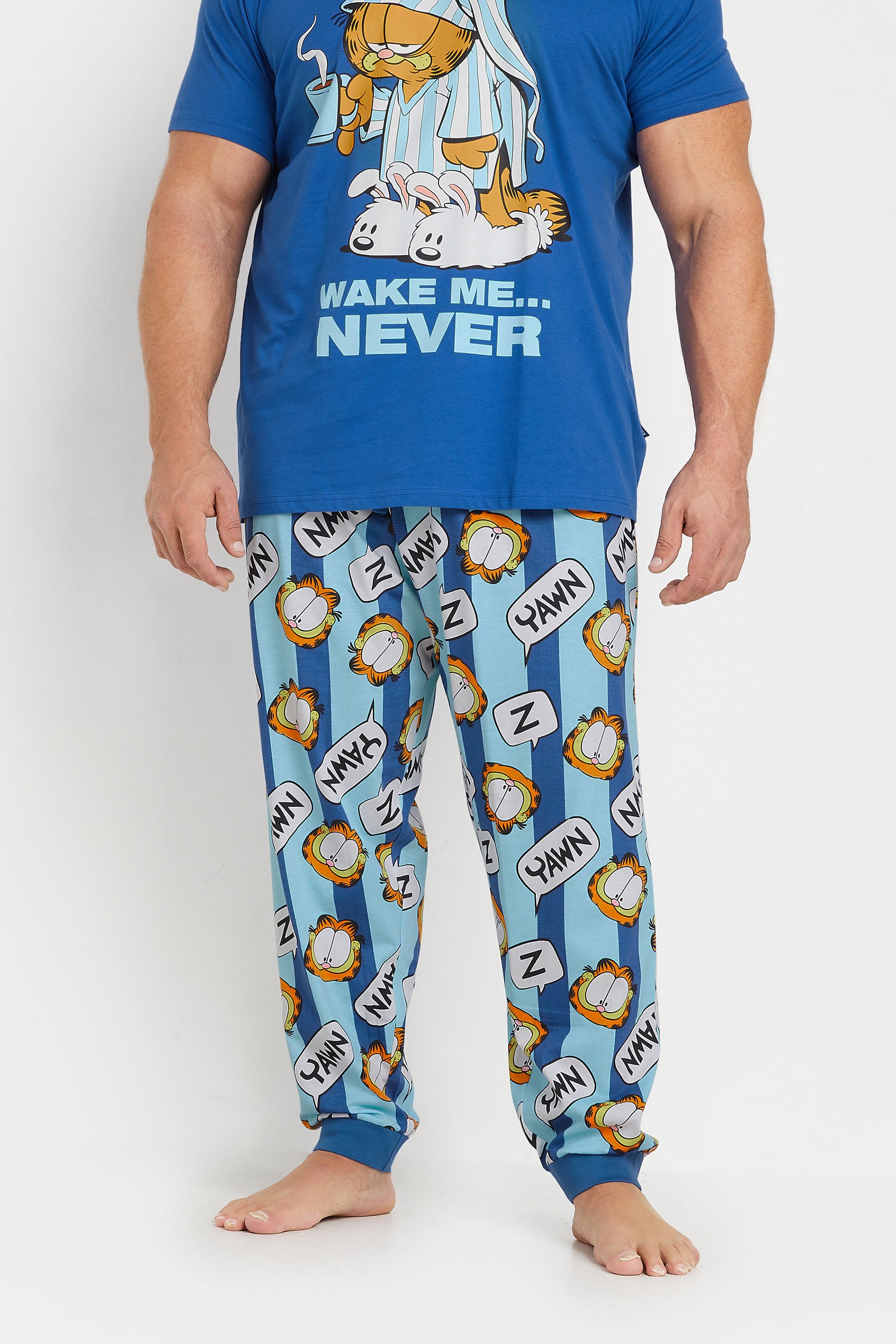 BadRhino Blue Garfield Pyjama Set | BadRhino 3