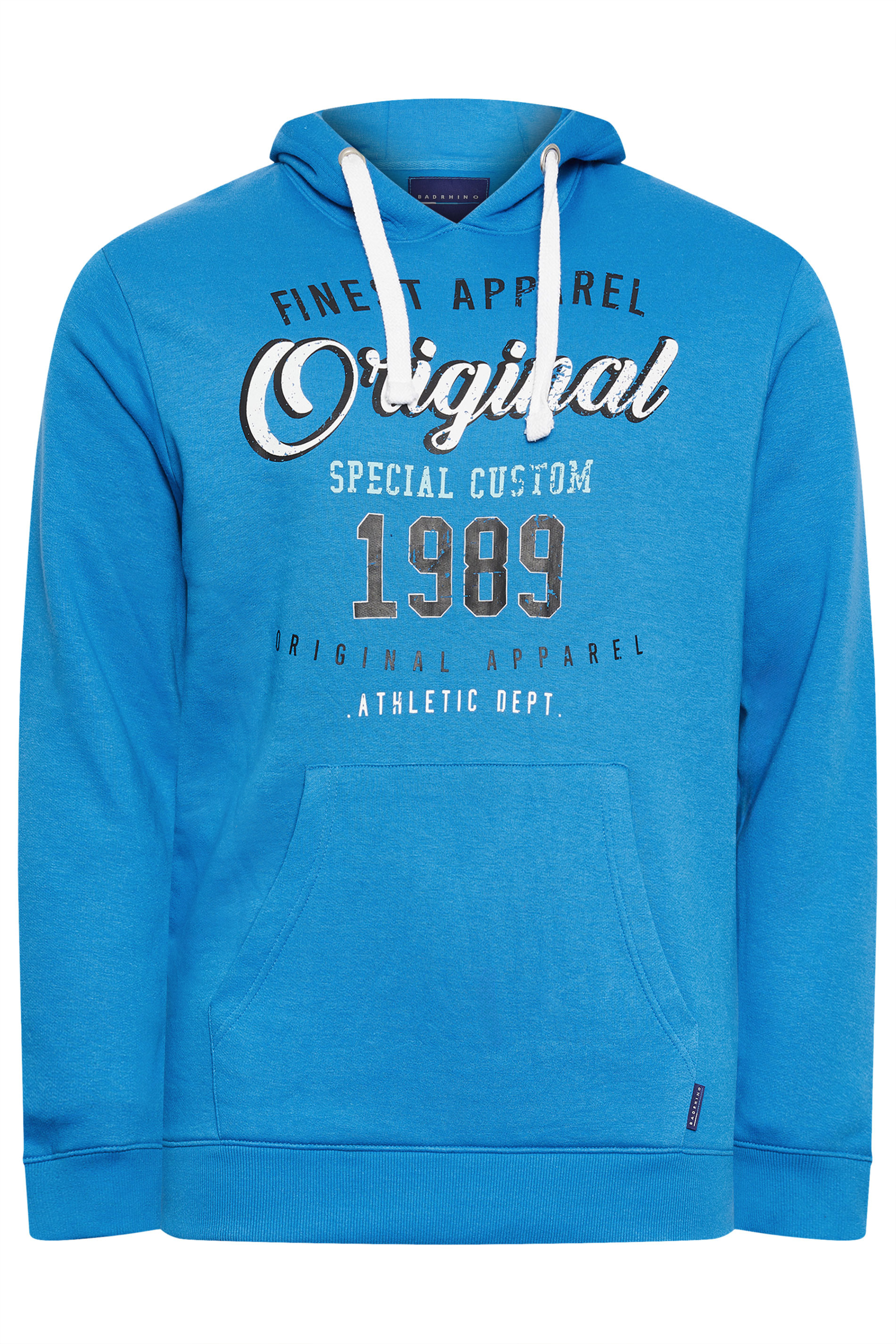 BadRhino Blue 'Original' Slogan Hoodie | BadRhino 4